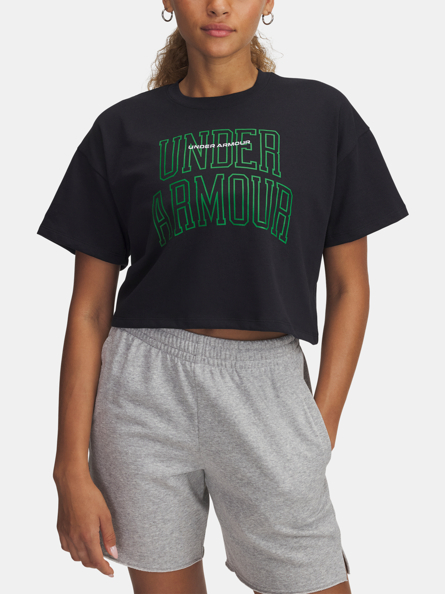 Dámské tričko Under Armour UA W VARSITY MIX HW SS CROP - Dámské