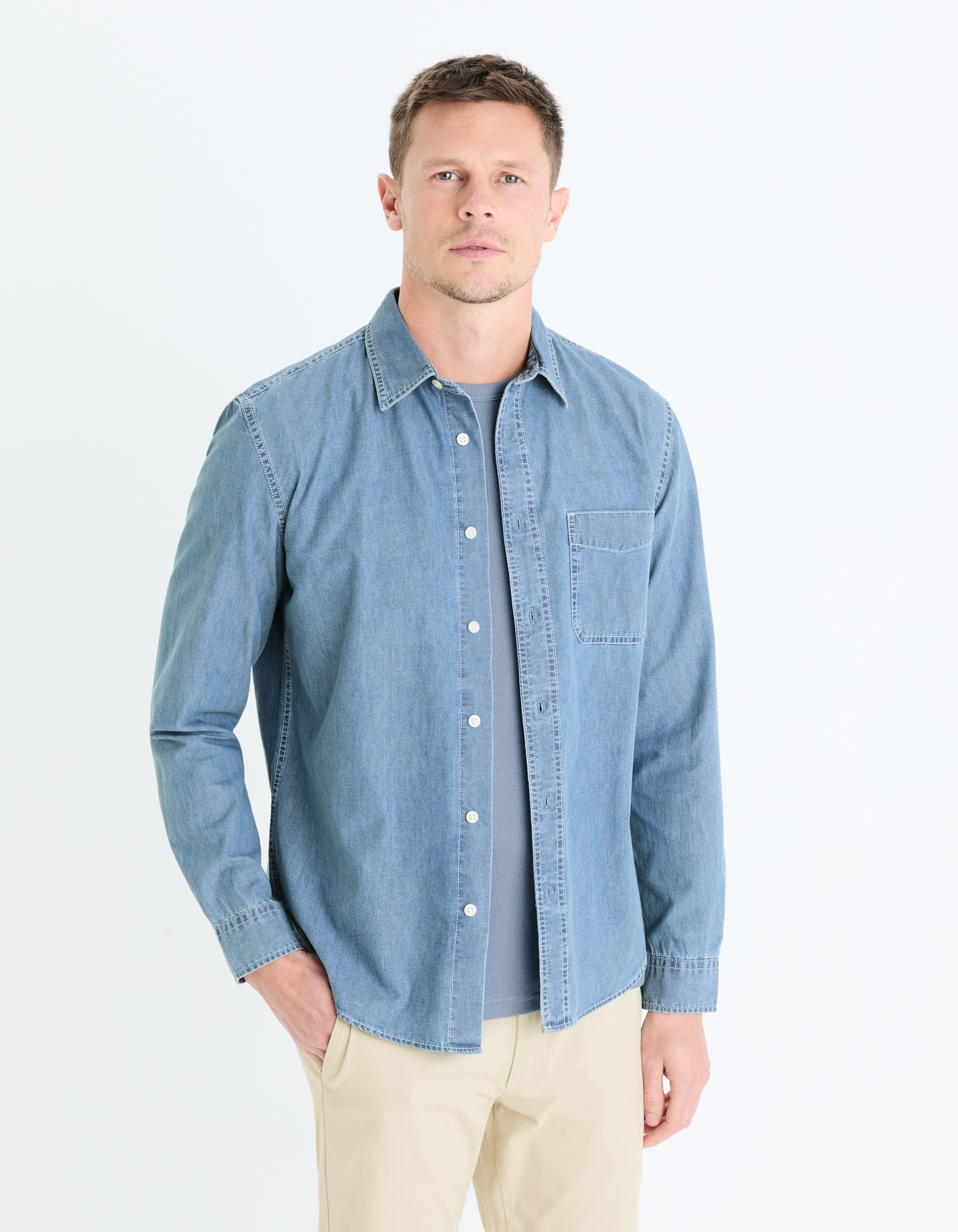 Denim pentru barbati Celio - albastru