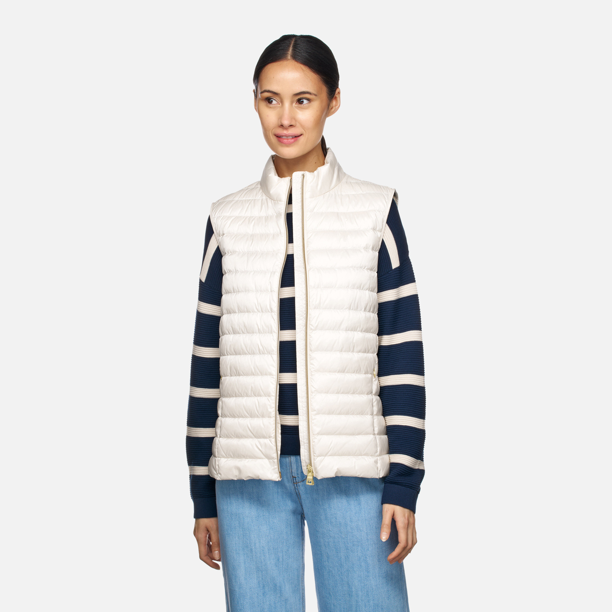 Cream women's vest Geox Jaysen - Women's