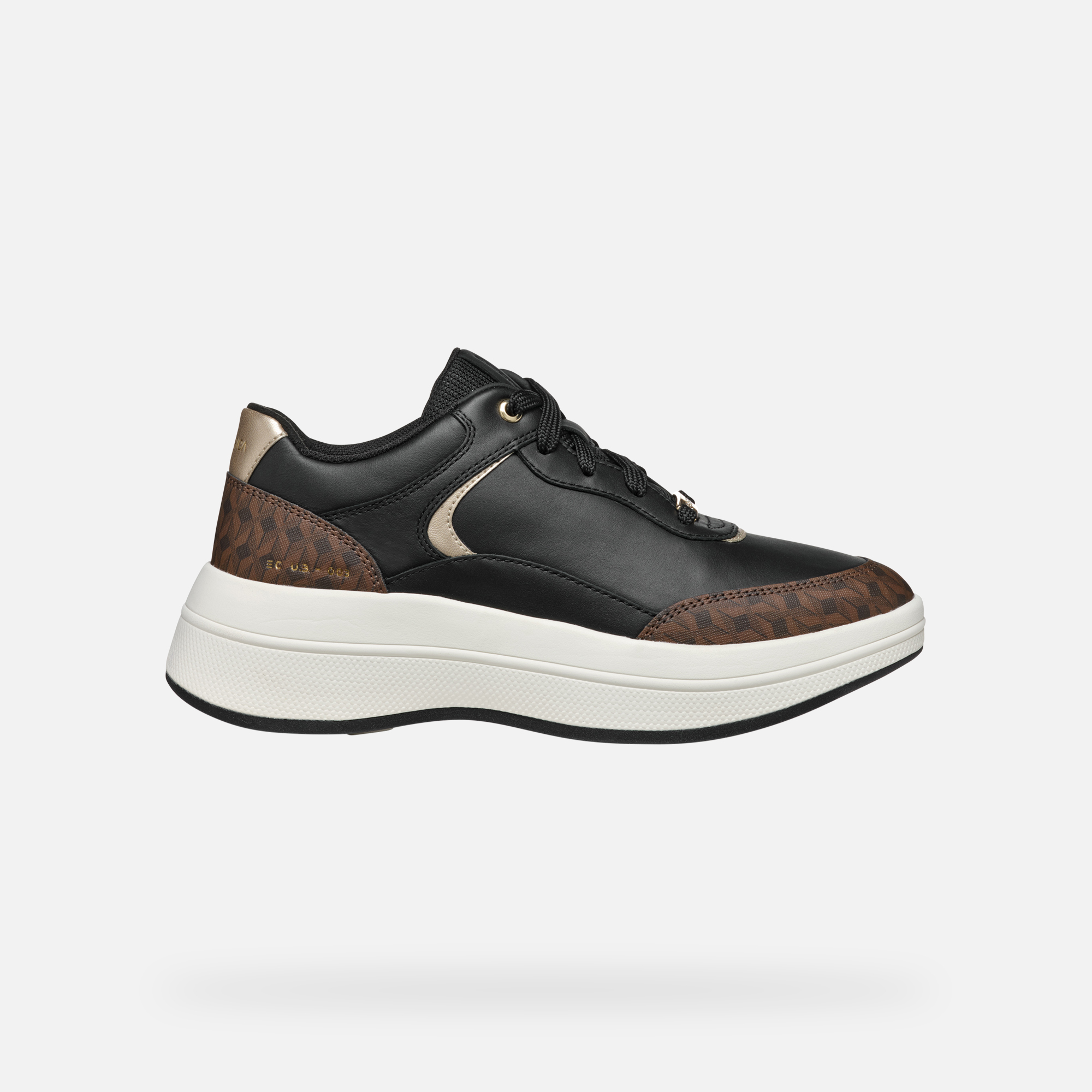 Black women's sneakers Geox Spherica Ecub-3 - Women's