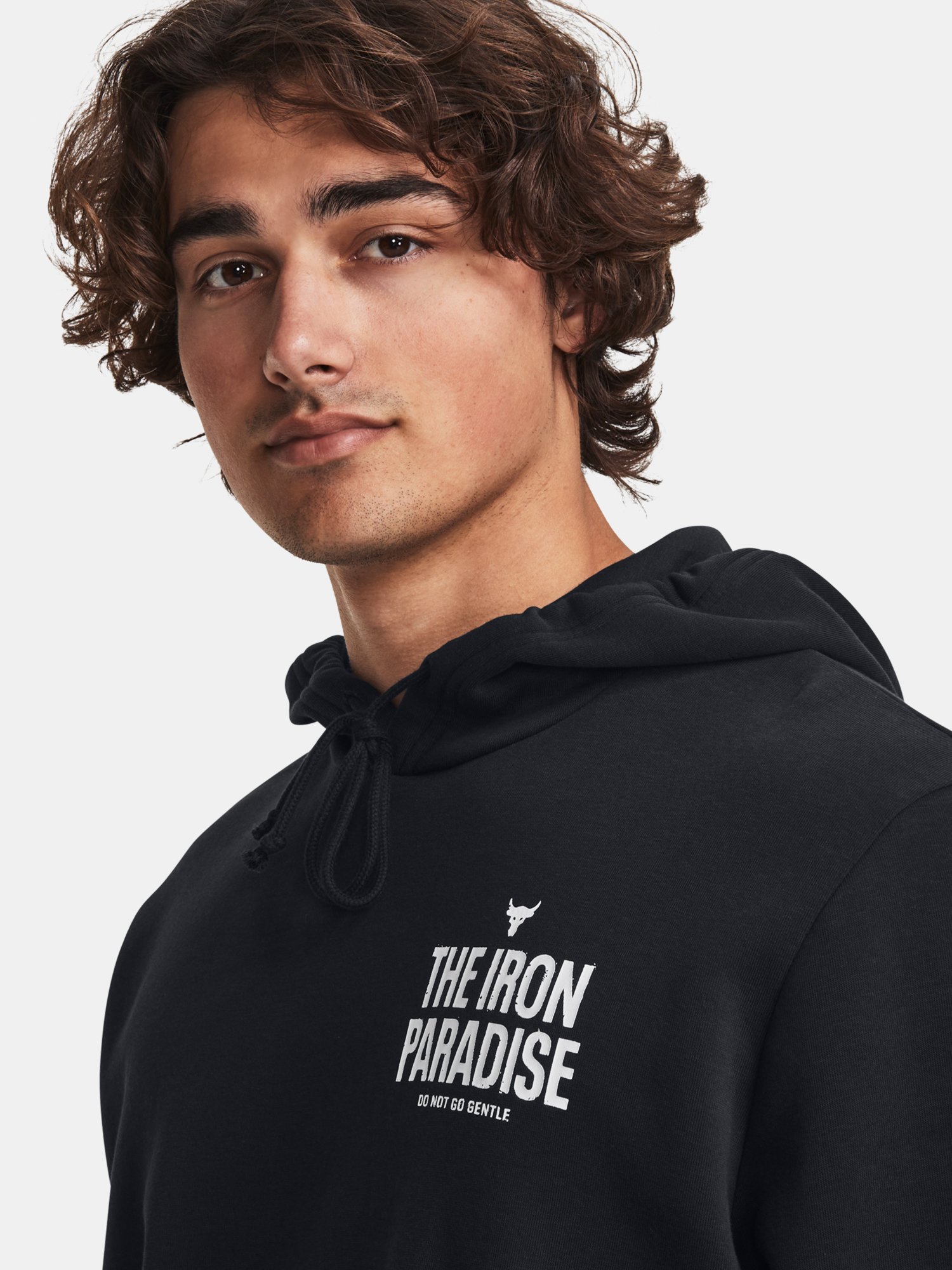 Under Armour Pjt Rock Rival Fleece Hoodie-BLK - Men's