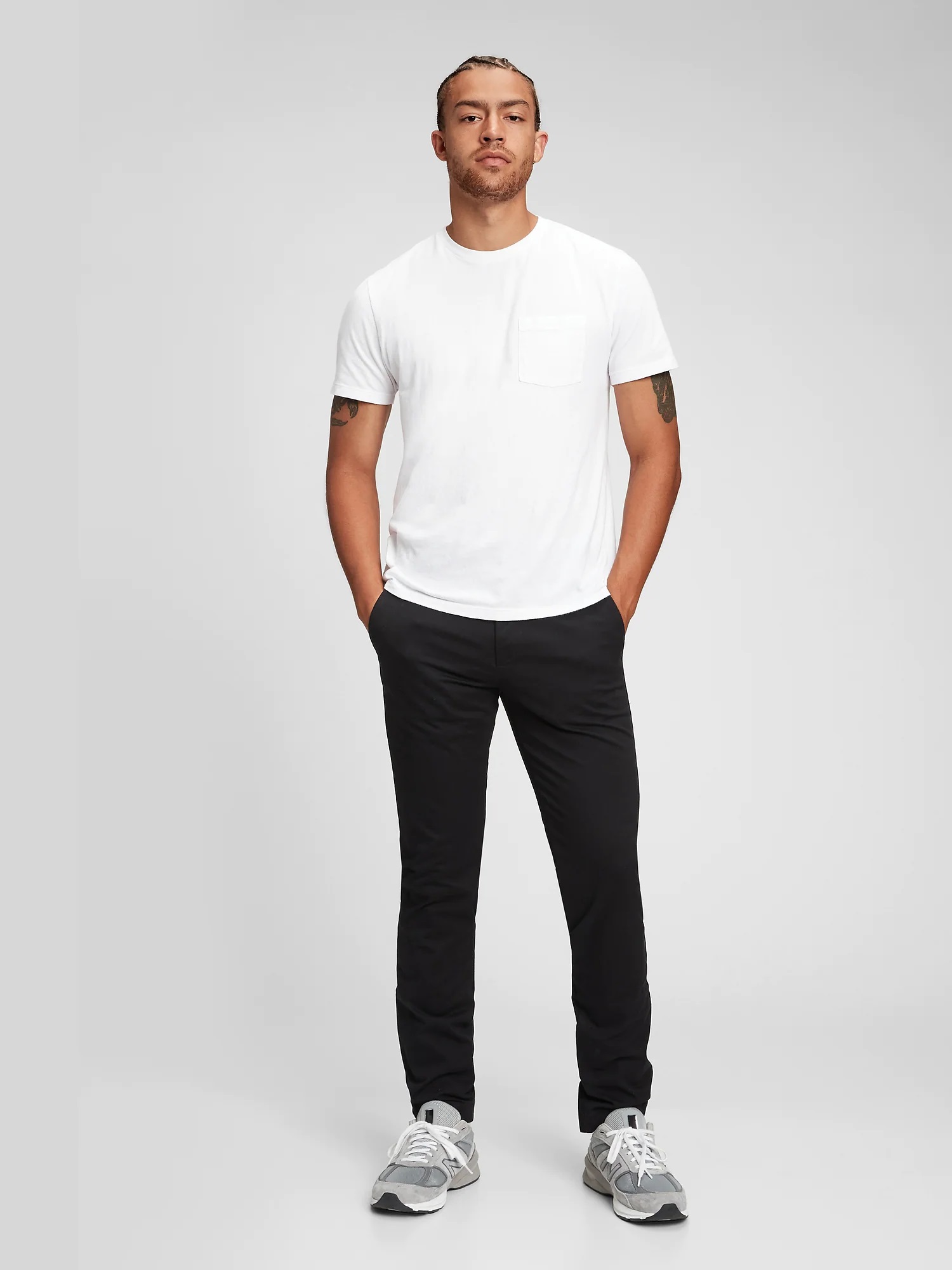 GAP Kalhoty modern khakis in skinny fit with Flex - Pánské