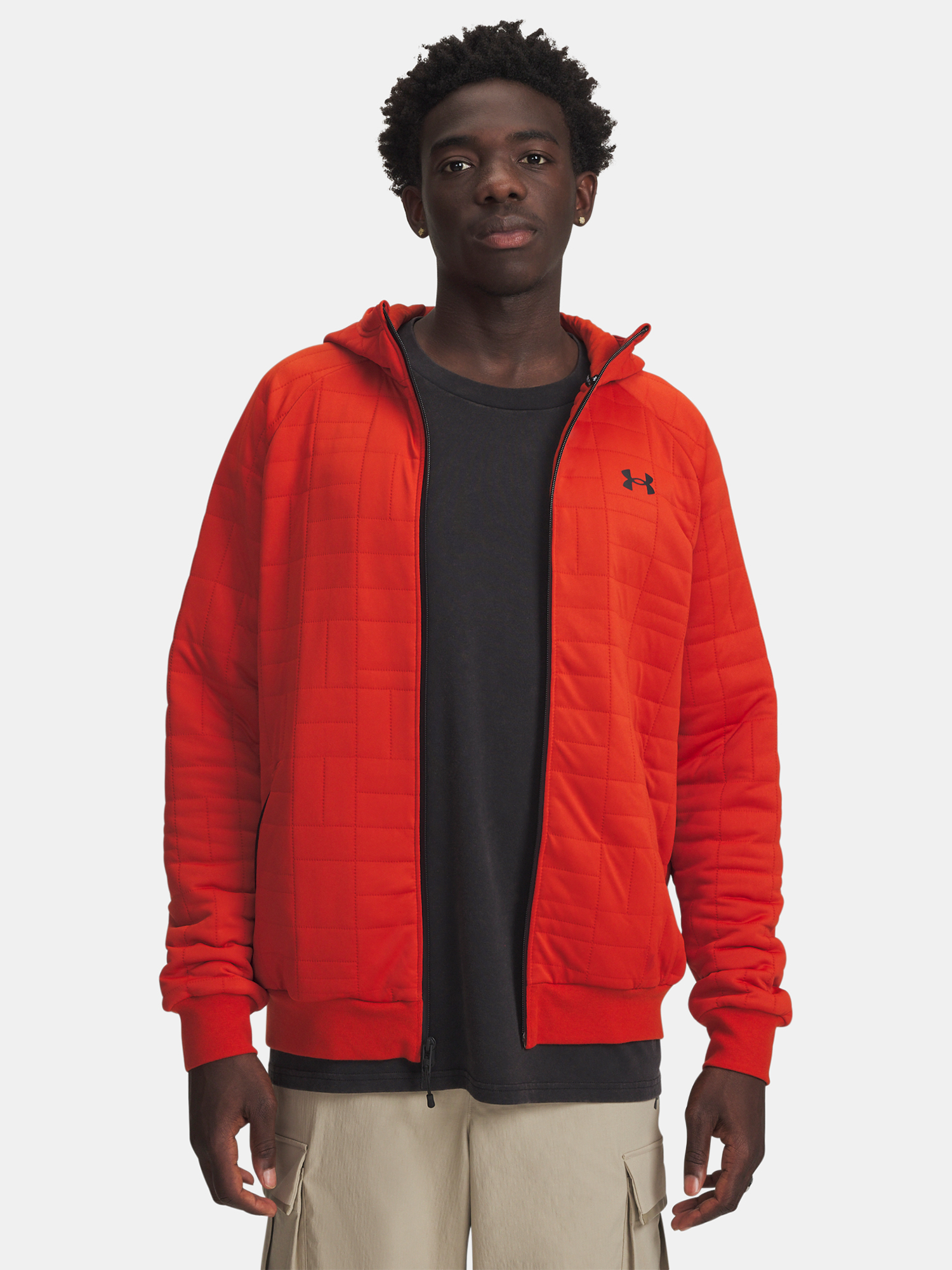 Under Armour UA Unstoppable Flc Txtr FZ-ORG Men's Sweatshirt - Mens