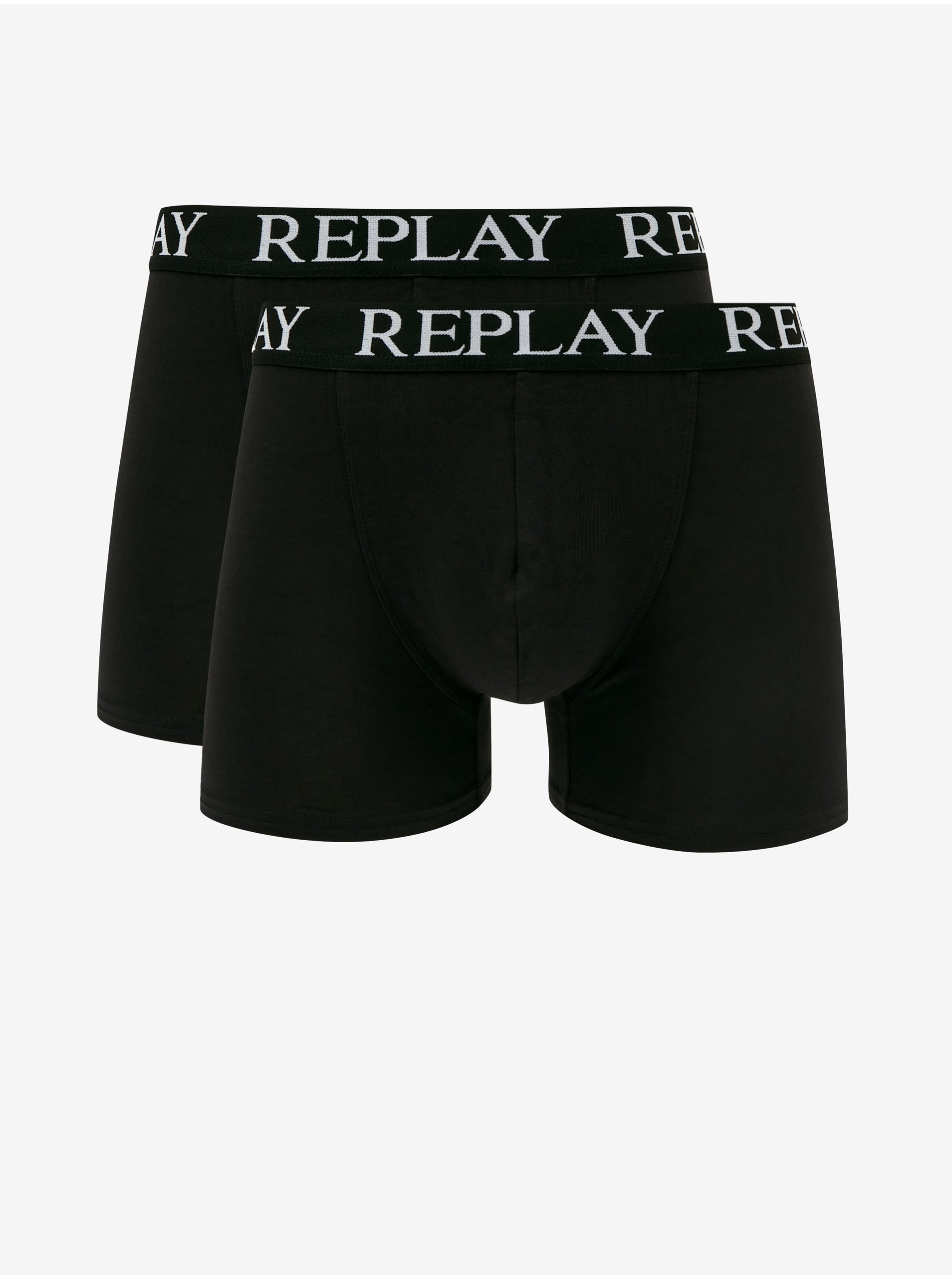 Set of two men's boxers in black Replay - Men
