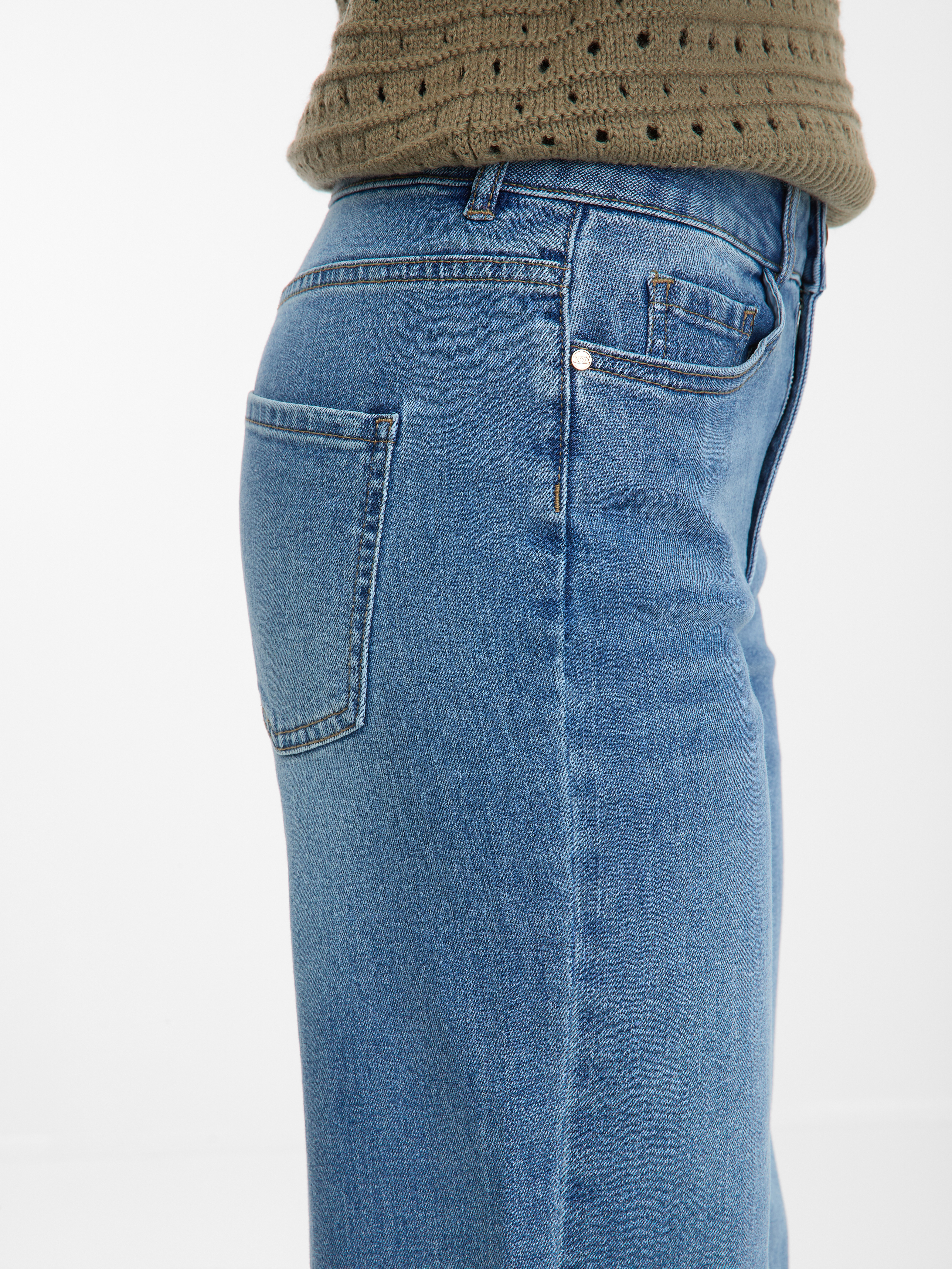 Blue women&#039;s wide leg jeans ORSAY - Women