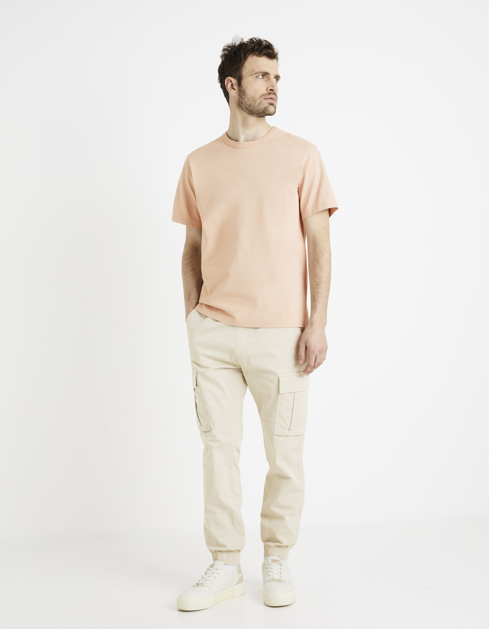 Pantaloni casual pentru barbati Celio - crem