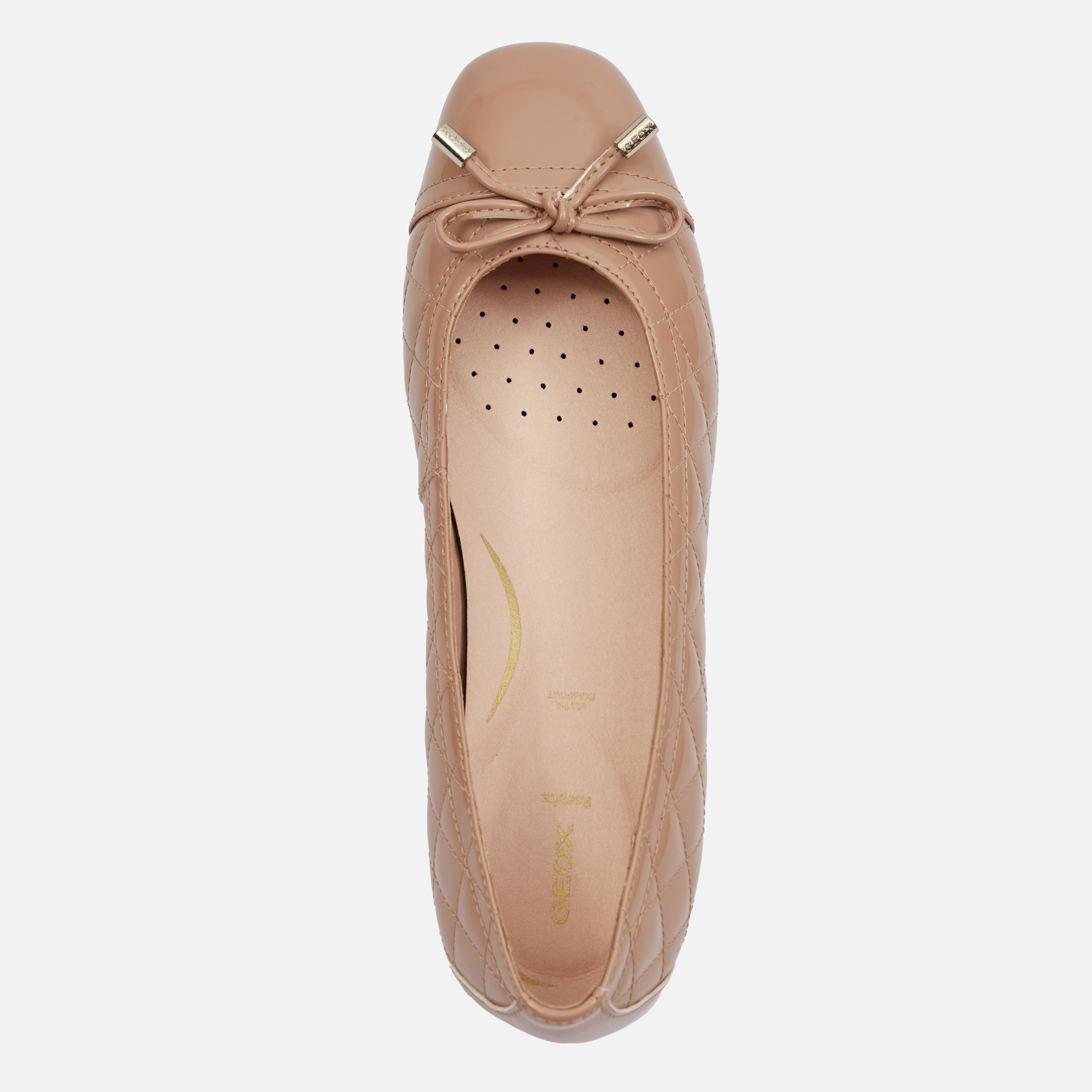 Brown women&#039;s ballet flats Geox Annytah - Women&#039;s