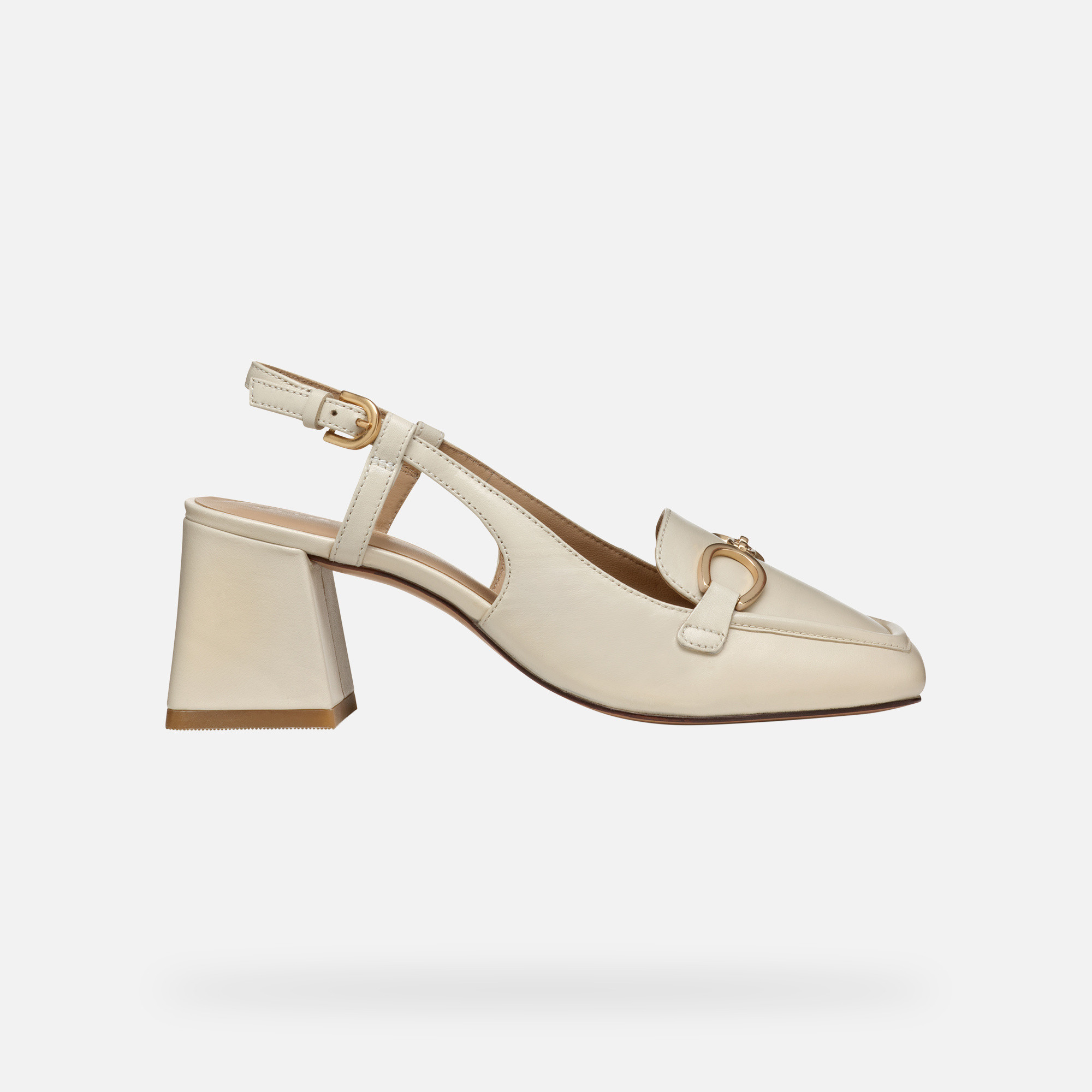Cream women's pumps Geox Coronilla - Women's