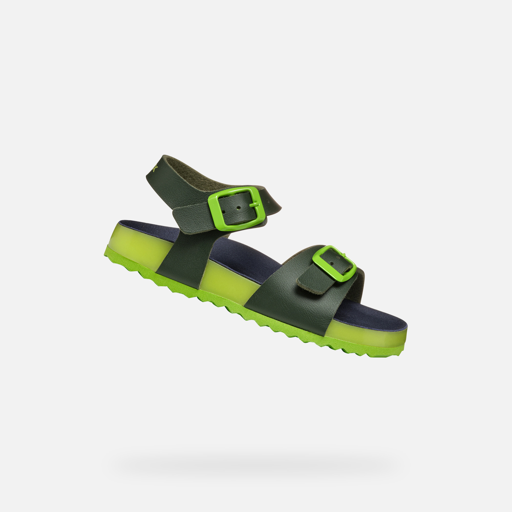 Chlapčenské sandále Geox Ghita v zelenej farbe