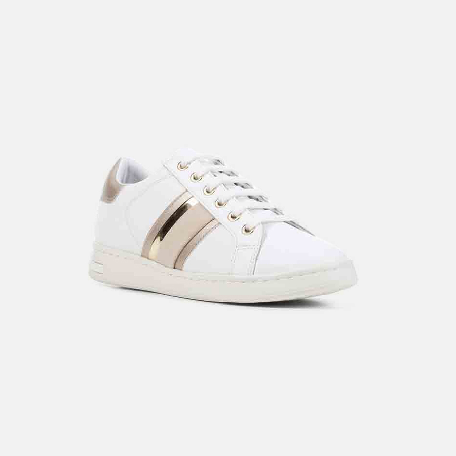 White women's sneakers Geox Spherica EC4.1 B - Women's