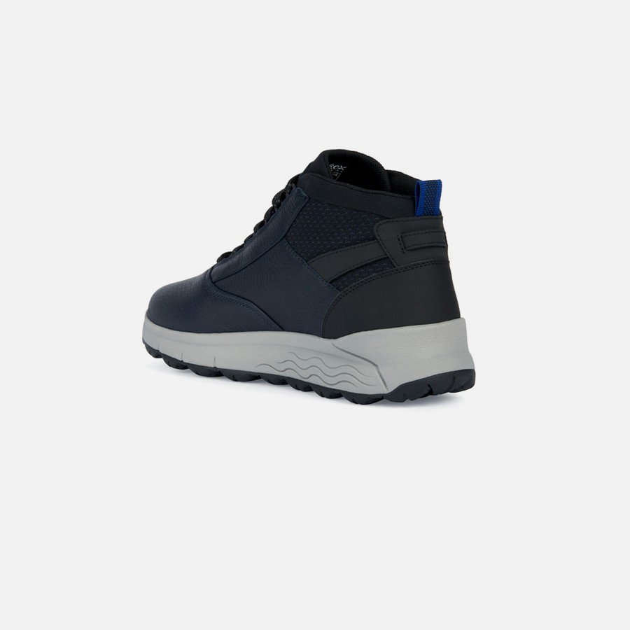 Dark blue men&#039;s ankle boots Geox Spherica 4x4 B Abx - Men&#039;s