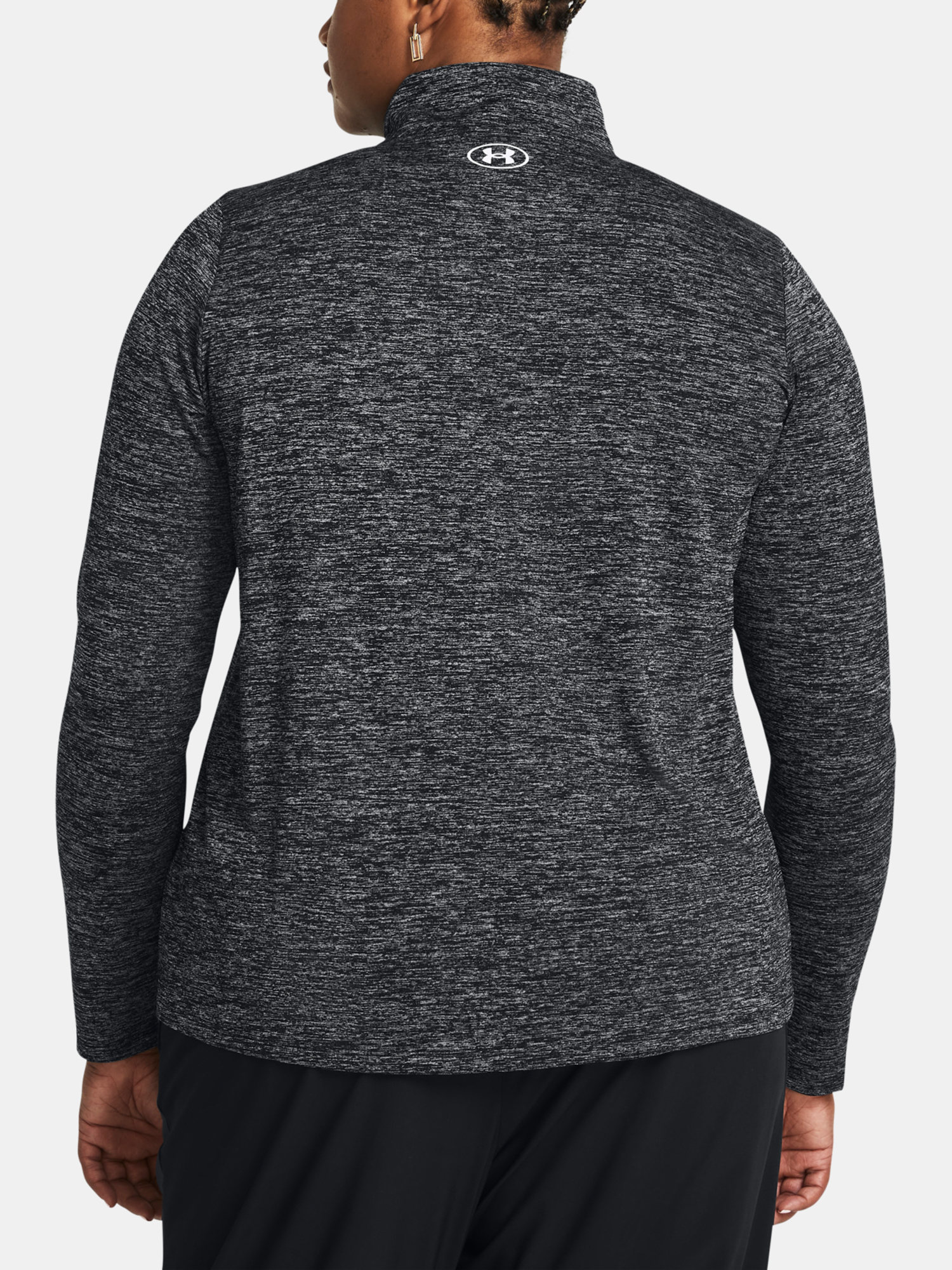 Women's T-shirt Under Armour Tech 1/2 Zip - Twist&amp;-BLK - Women's