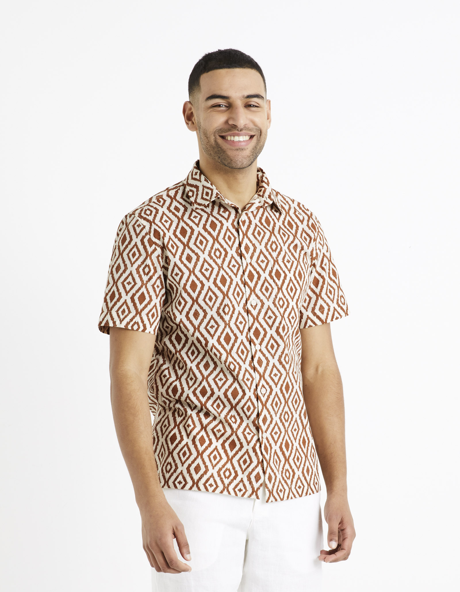 Celio Patterned Shirt Daprinta - Men