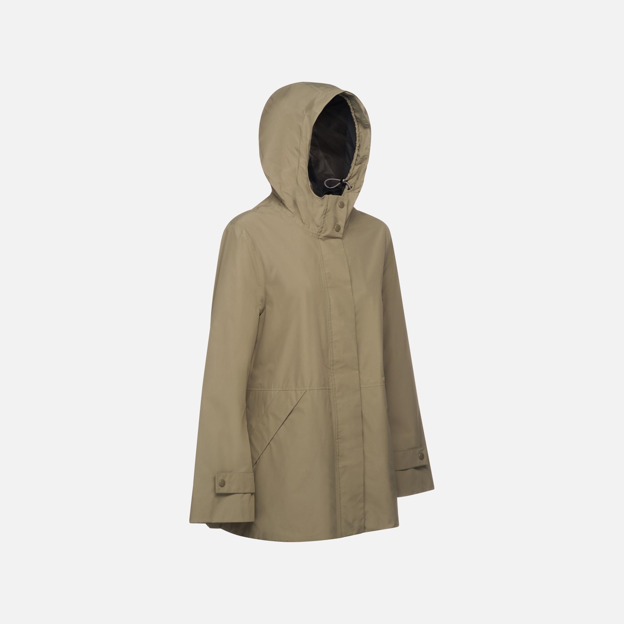 Khaki women&#039;s parka Geox Hoara - Women&#039;s