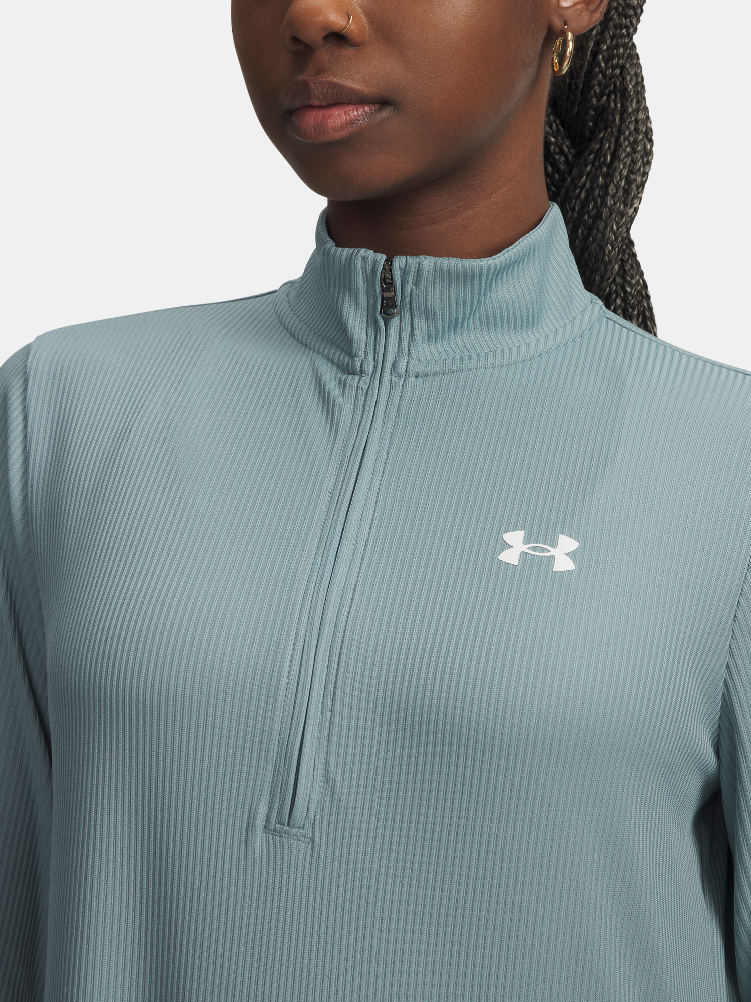 Under Armour Tech Rib 1/2 Zip-GRN Women's T-Shirt - Women's