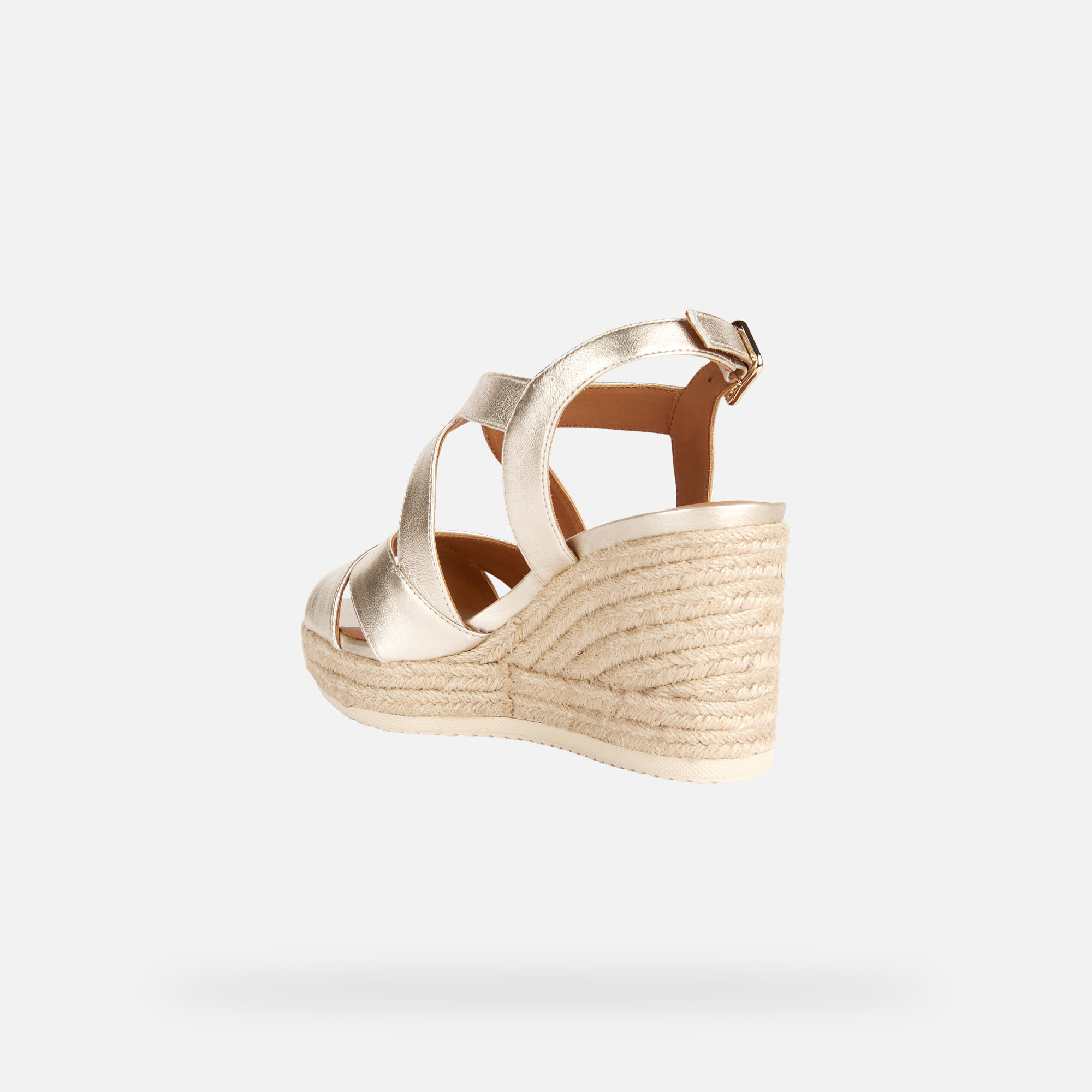 Gold women&#039;s sandals Geox Ponza - Women&#039;s