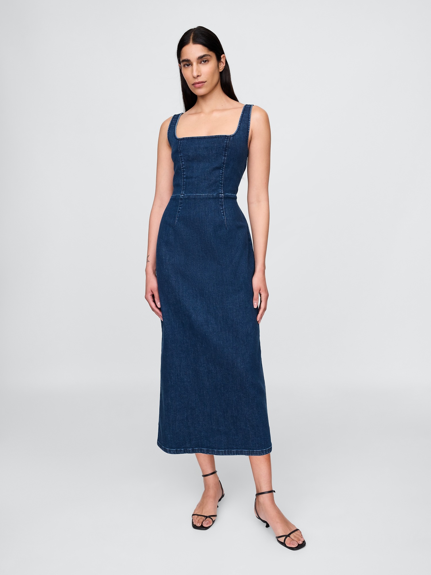 GAP Denim midi dress - Womens