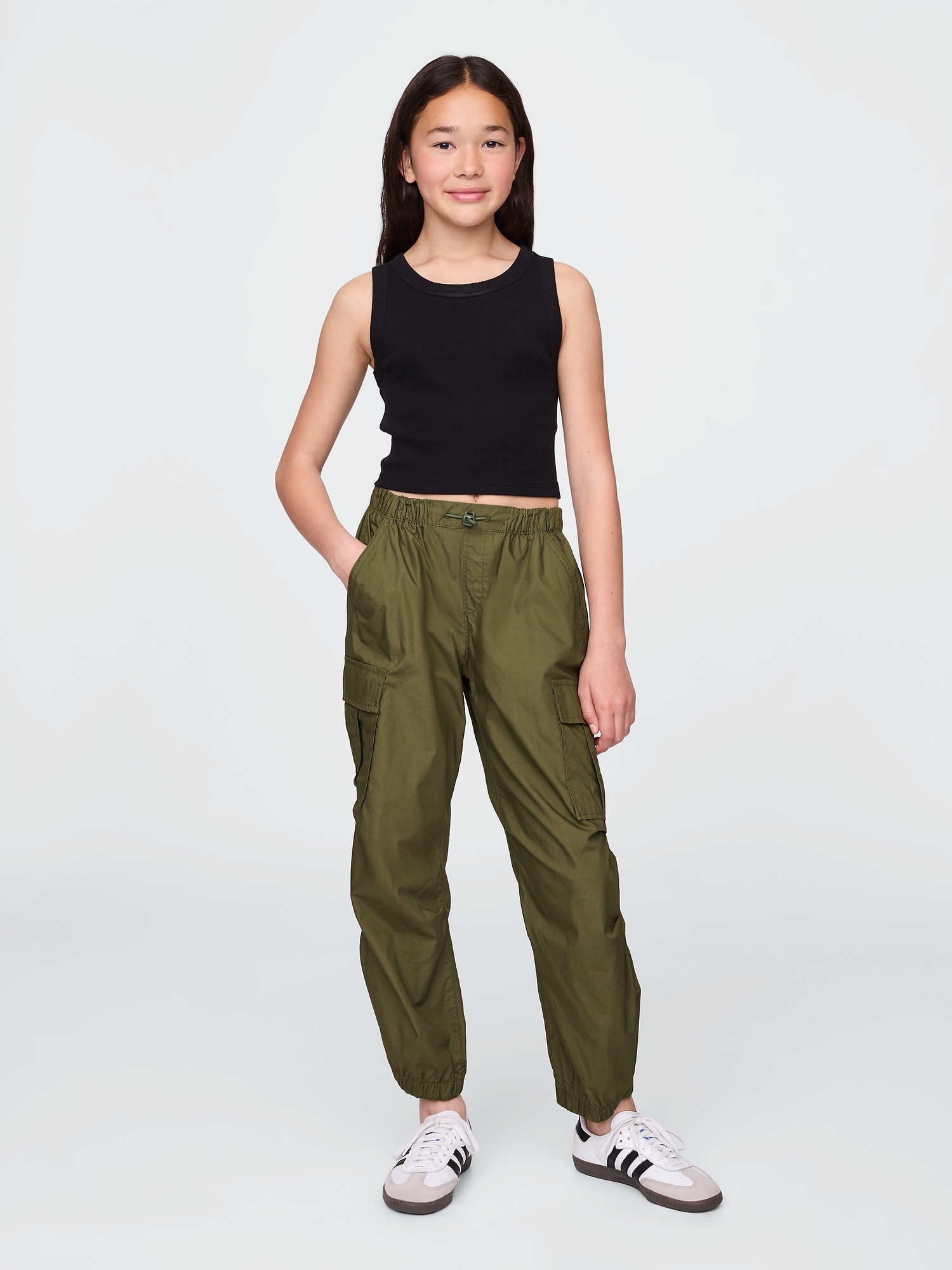 GAP Childrens leatherette cargo pants - Girls