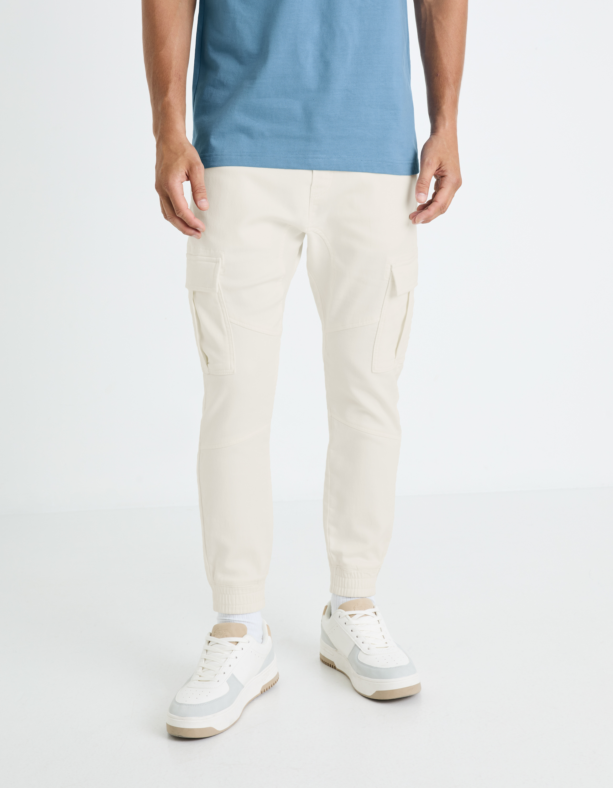 Pantaloni casual pentru barbati Celio - crem