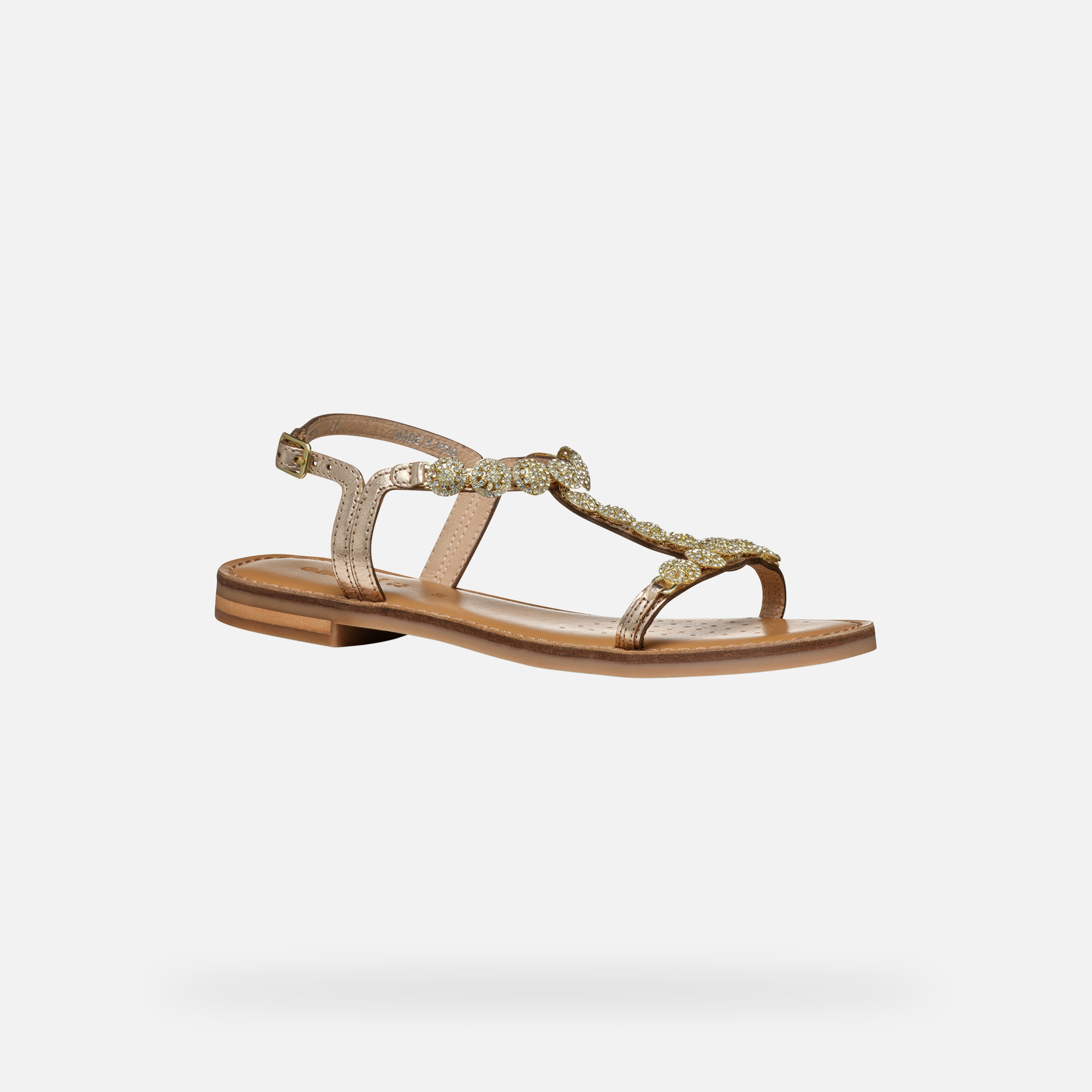 Gold women's sandals Geox Maddalusiac - Women's