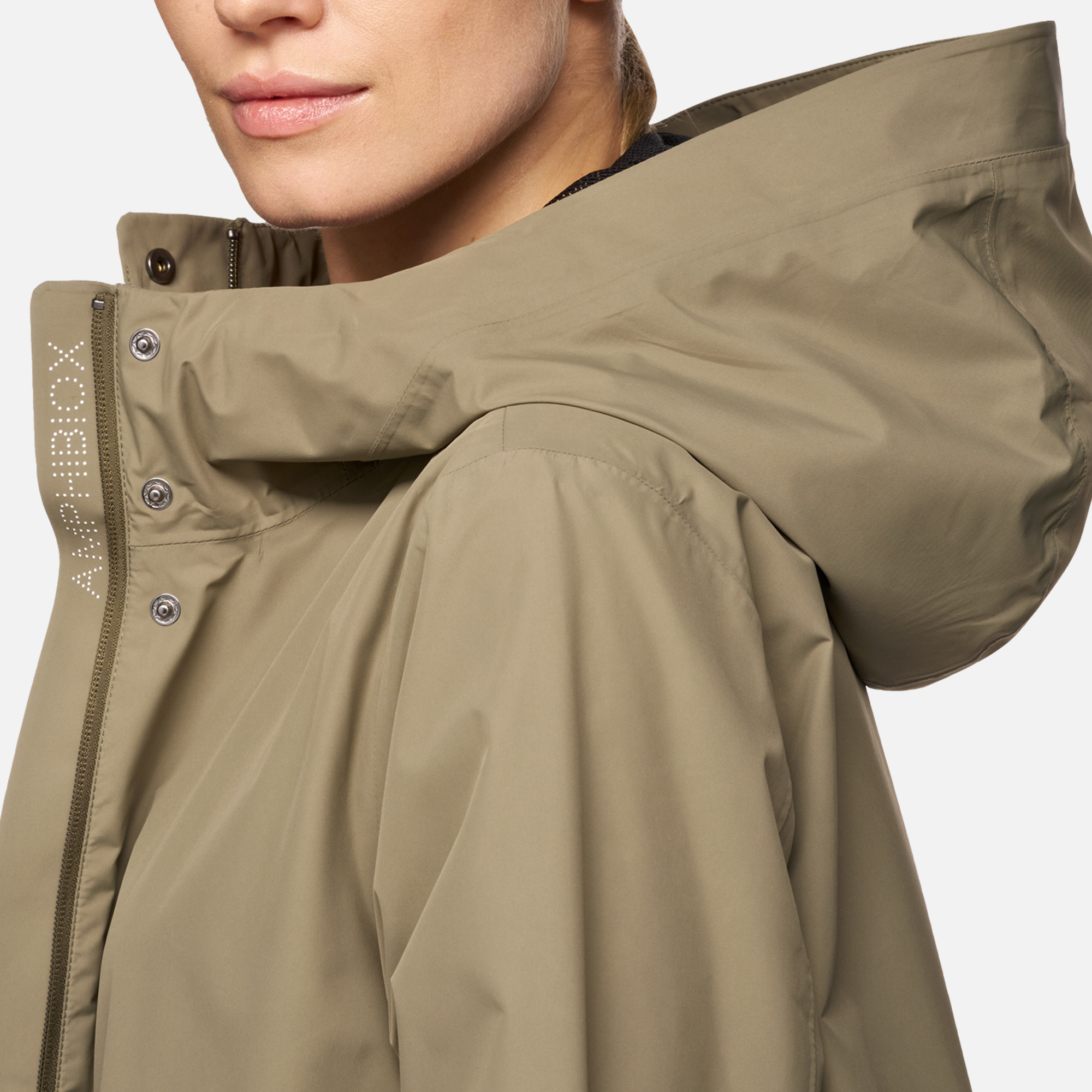 Khaki women&#039;s parka Geox Hoara - Women&#039;s