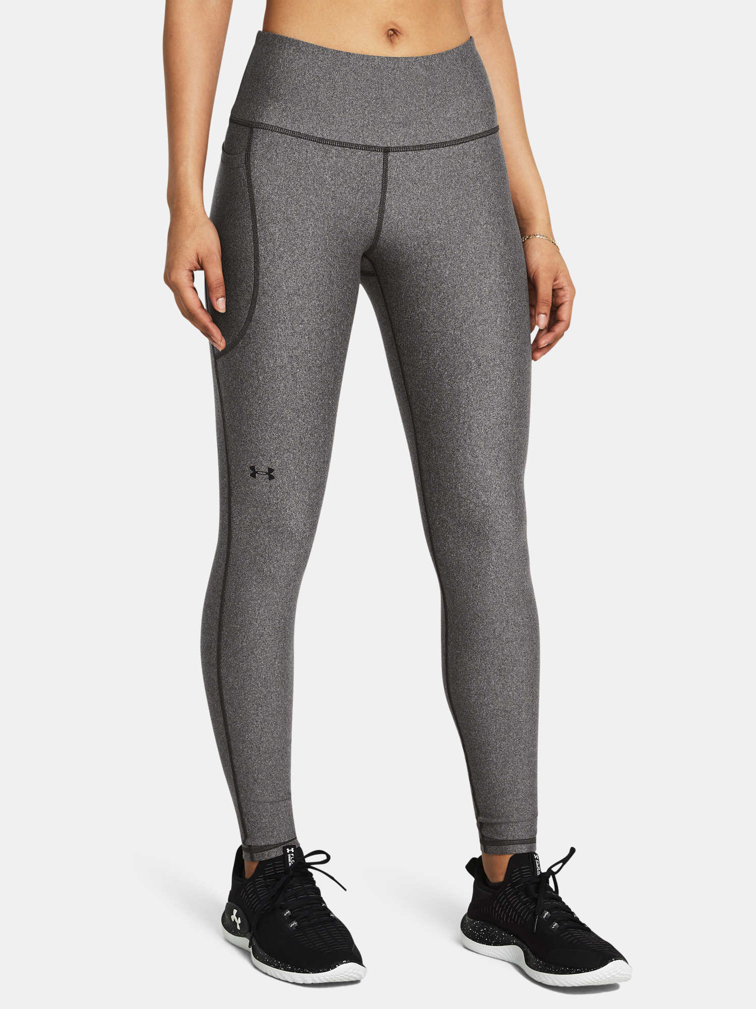 Women's Leggings Under Armour Tech HiRise Legging-GRY - Women's