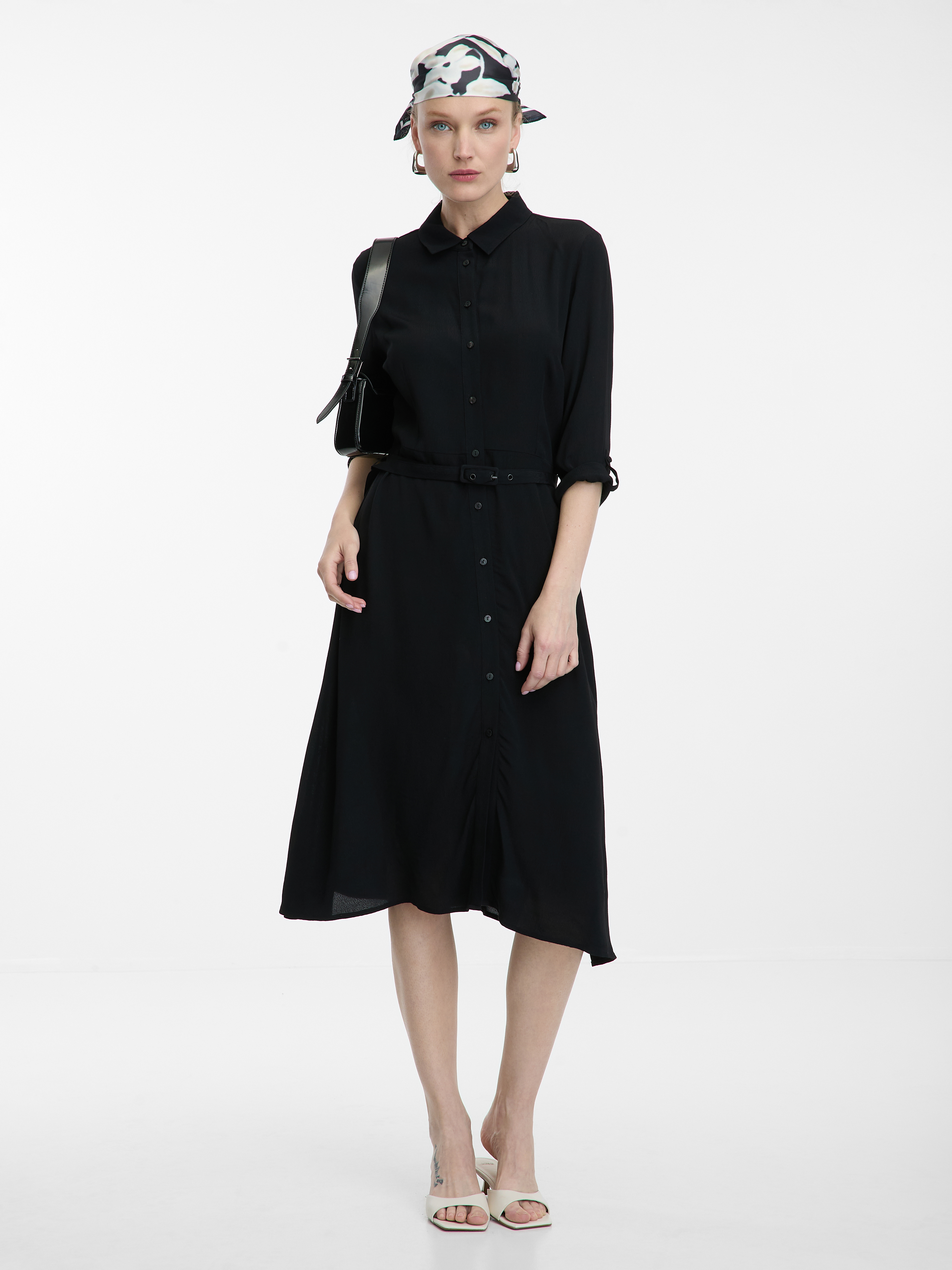 Černé dámské košilové šaty ORSAY