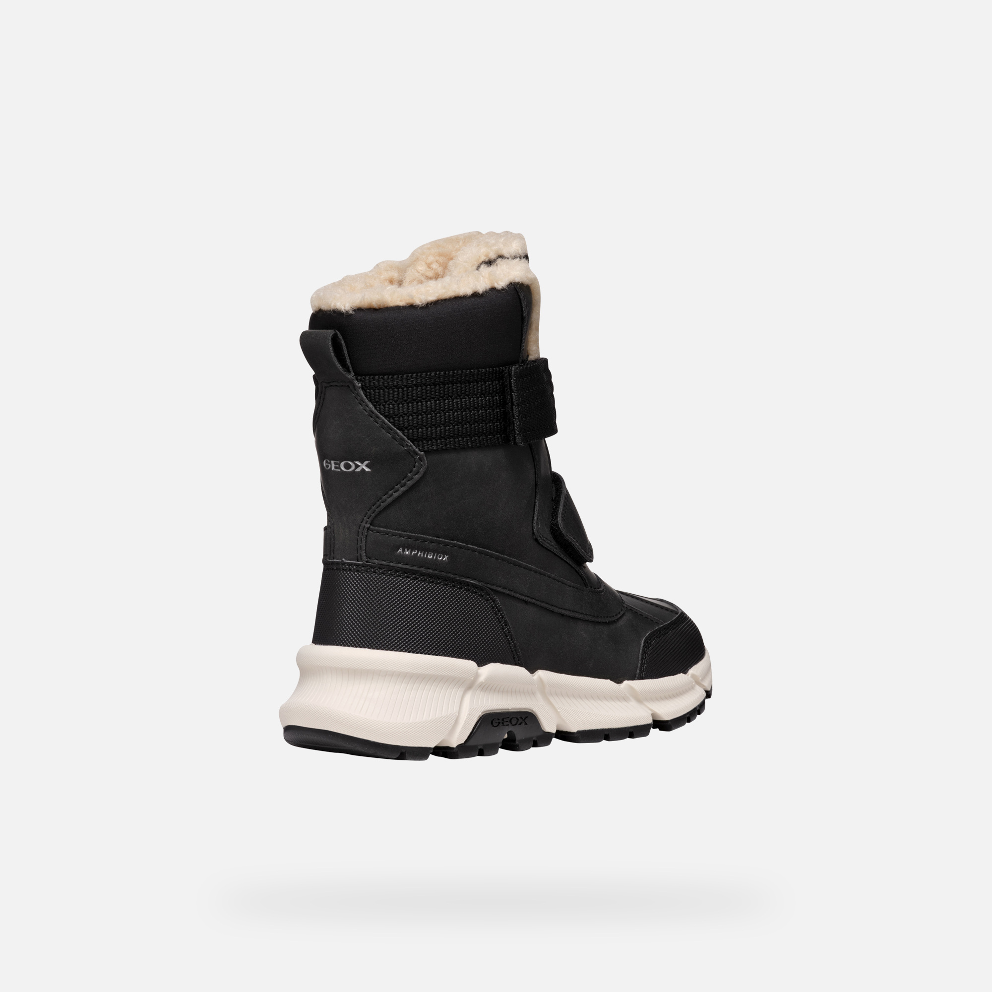 Black boys' ankle boots Geox Flexyper Plus - Boys