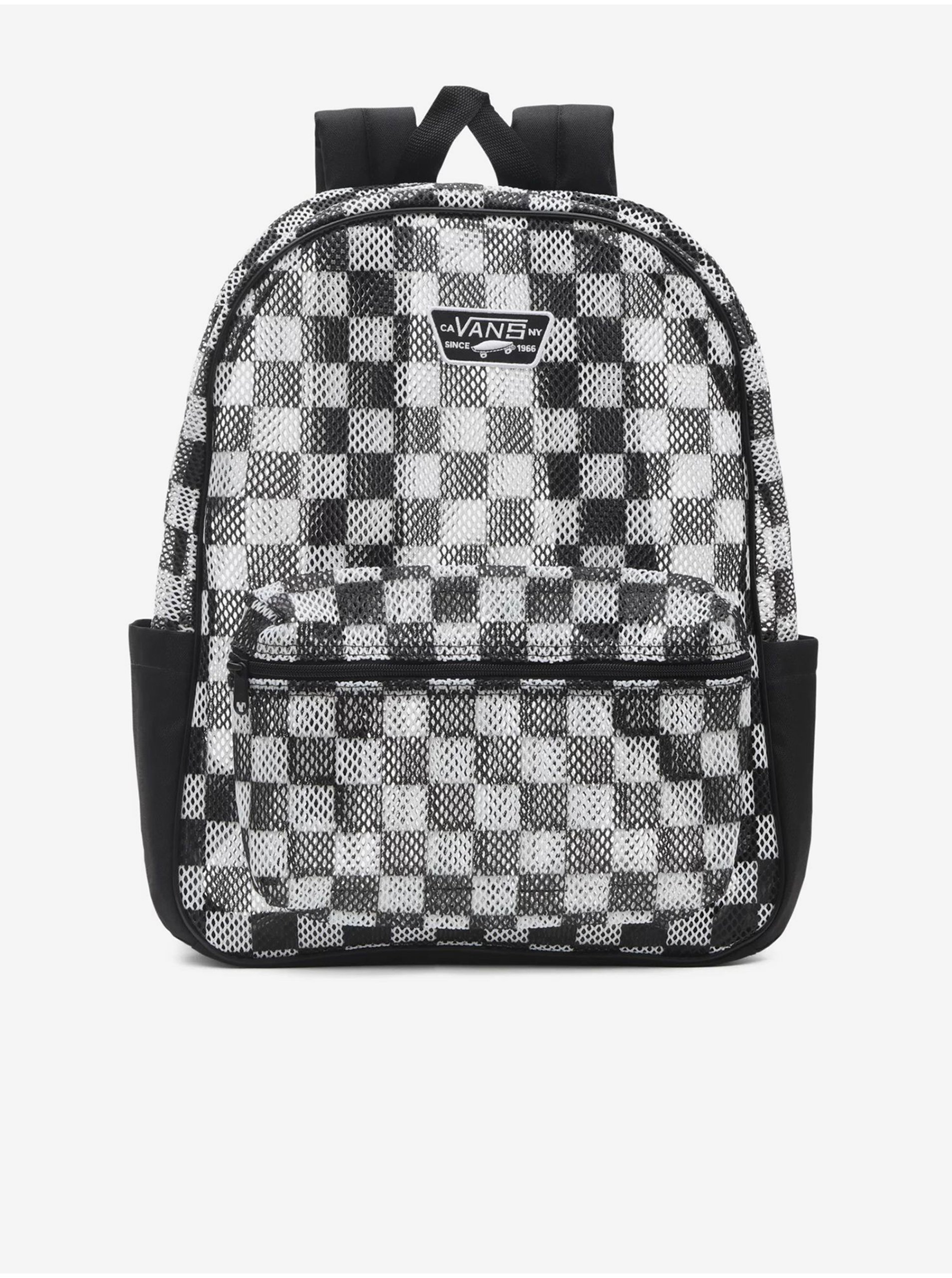 Levně Černo-bílý pánský síťovaný batoh VANS MN OLD SKOOL H2O BACKPACK - Dámské