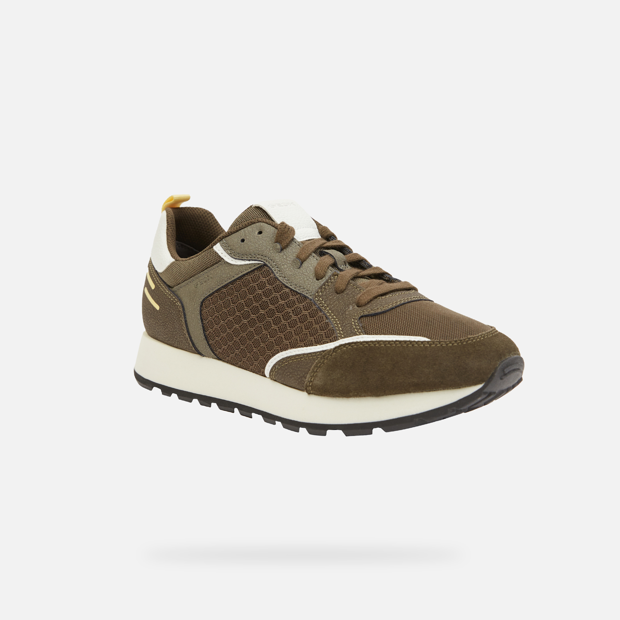 Khaki men's sneakers Geox Partenio - Men's