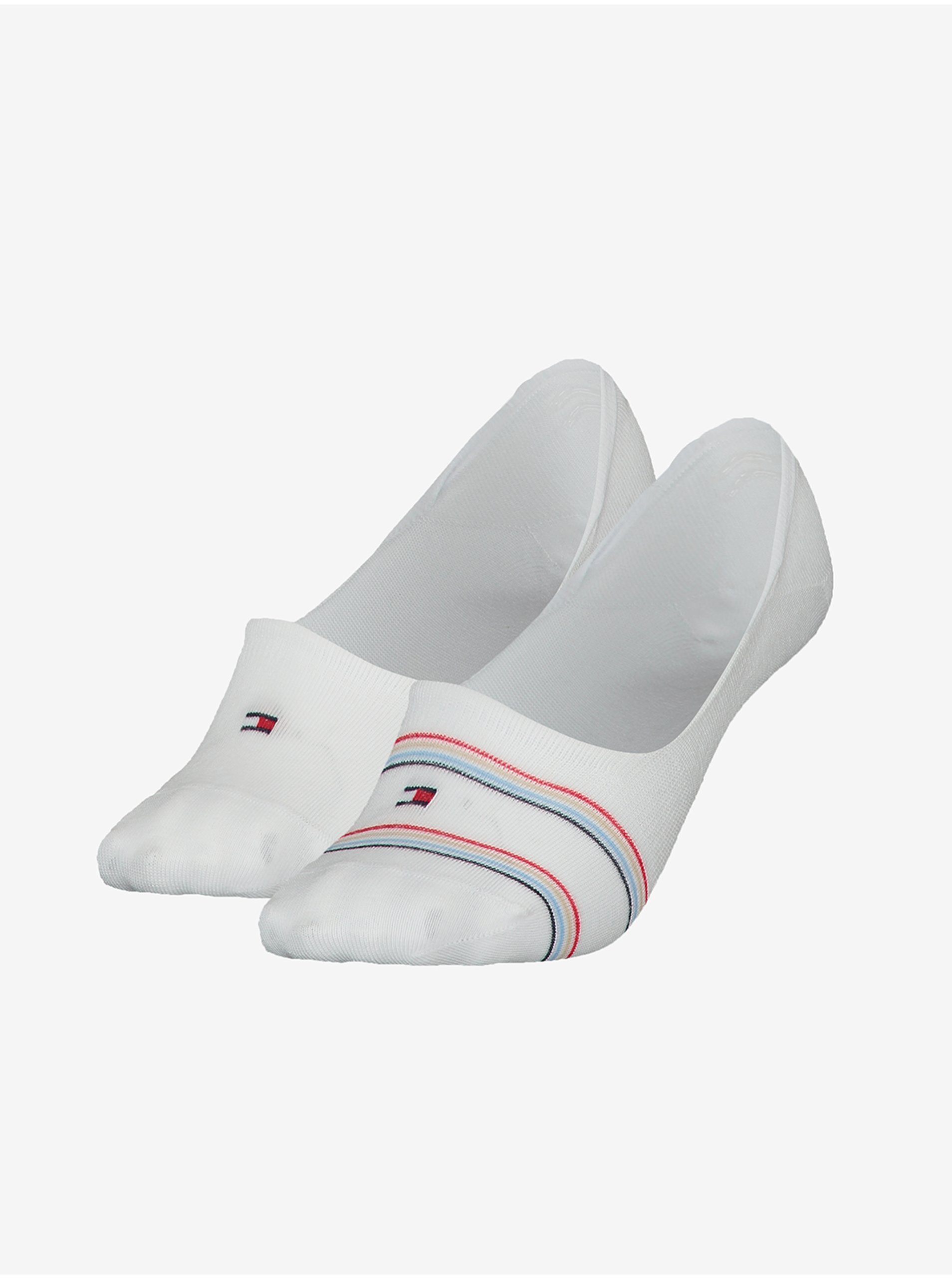 Set Of Two Pairs Of Women's Socks In White Tommy Hilfiger Underwe - Ladies