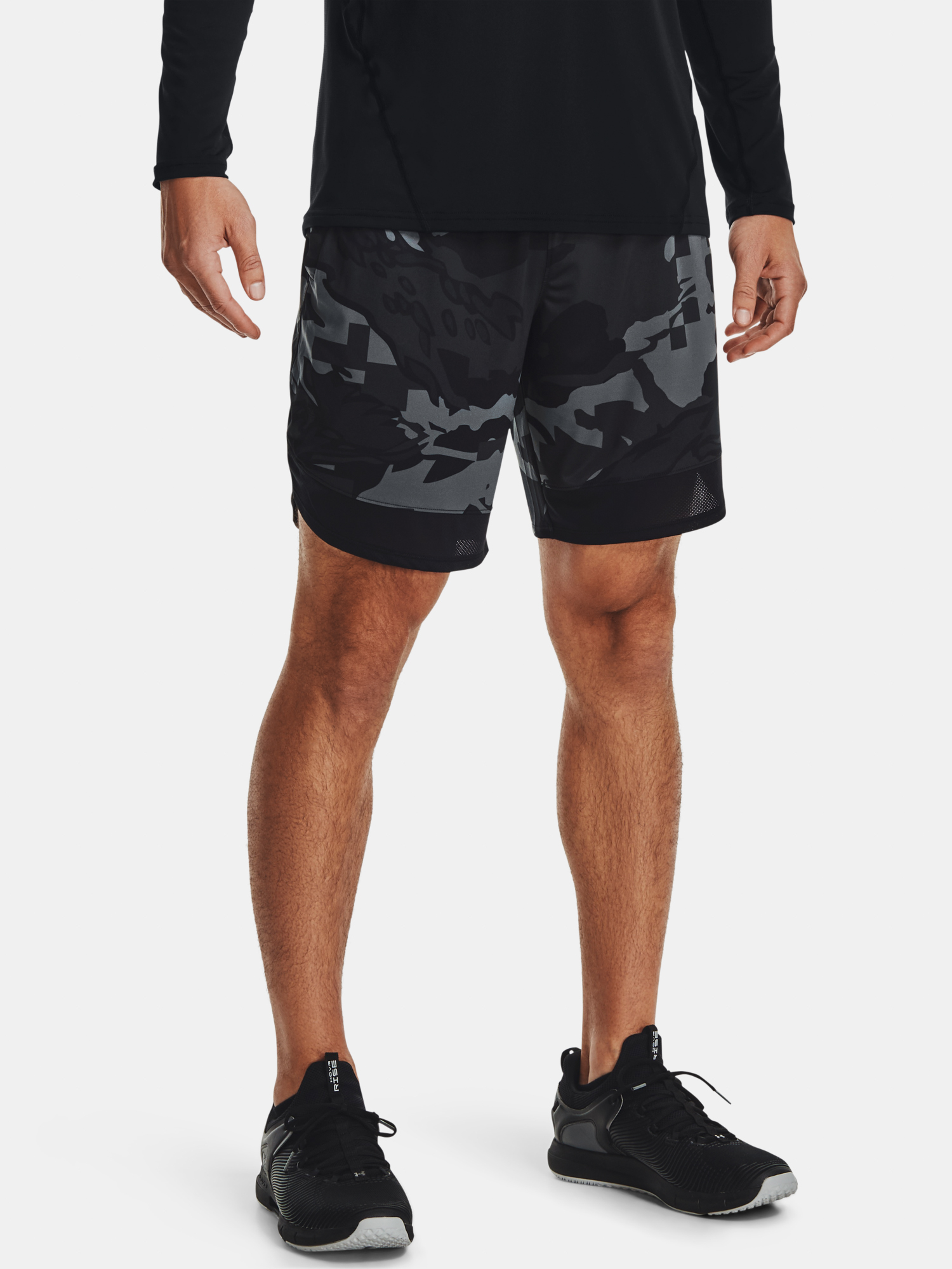 Pánske kraťasy Under Armour Train Stretch Camo Sts-GRN