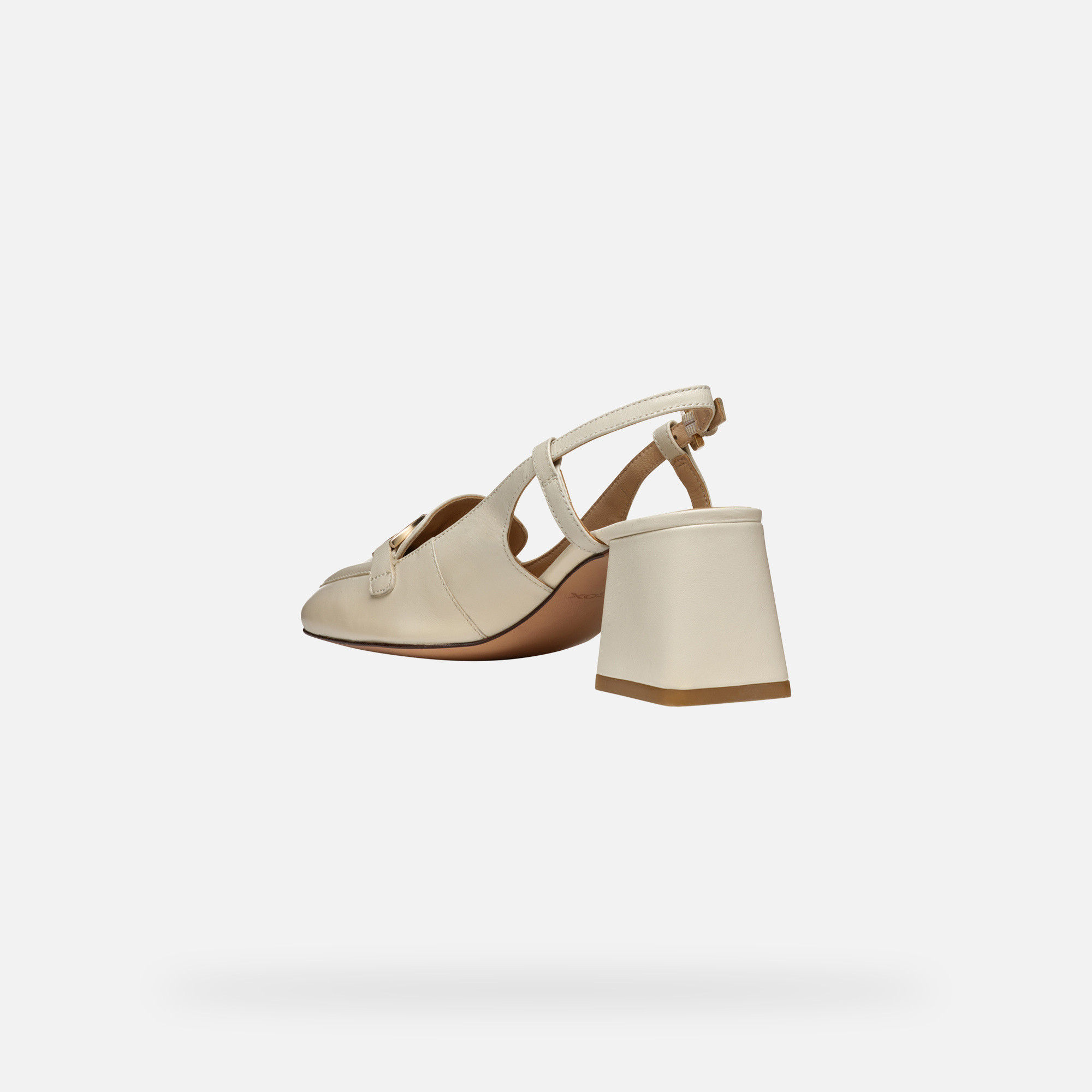 Cream women's pumps Geox Coronilla - Women's