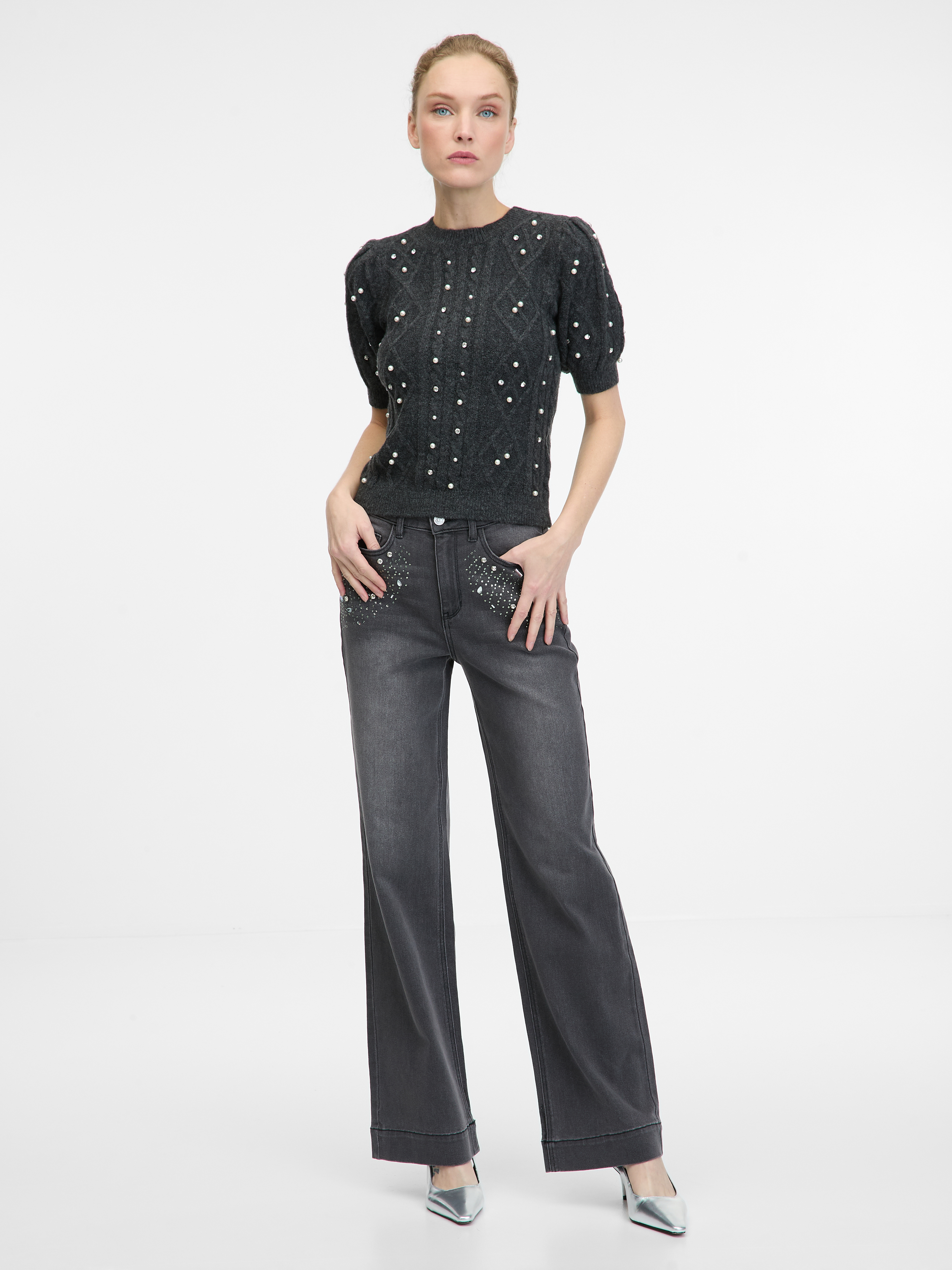 Dark grey women's sweater ORSAY - Women's