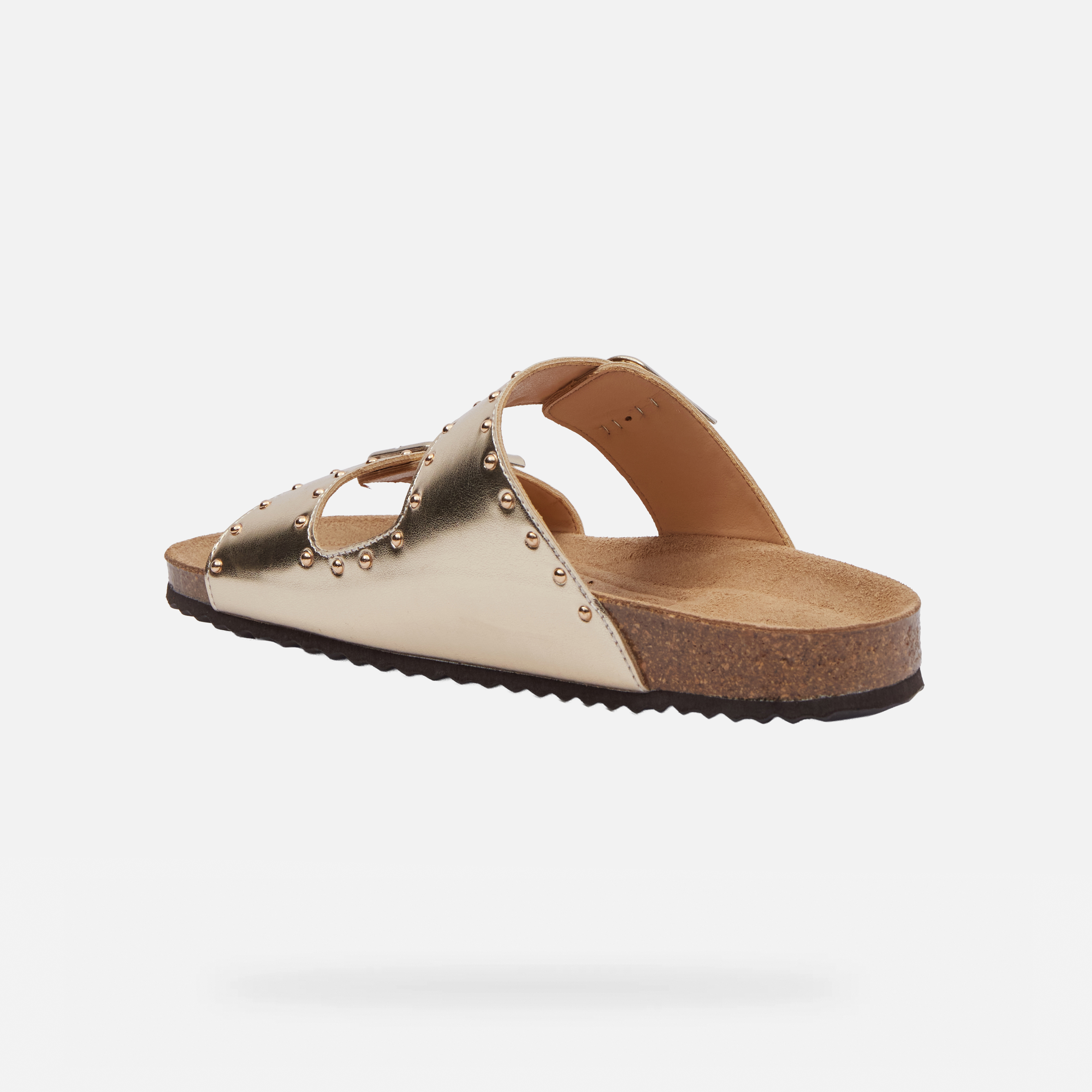 Gold women&#039;s slippers Geox Brionia R - Women&#039;s
