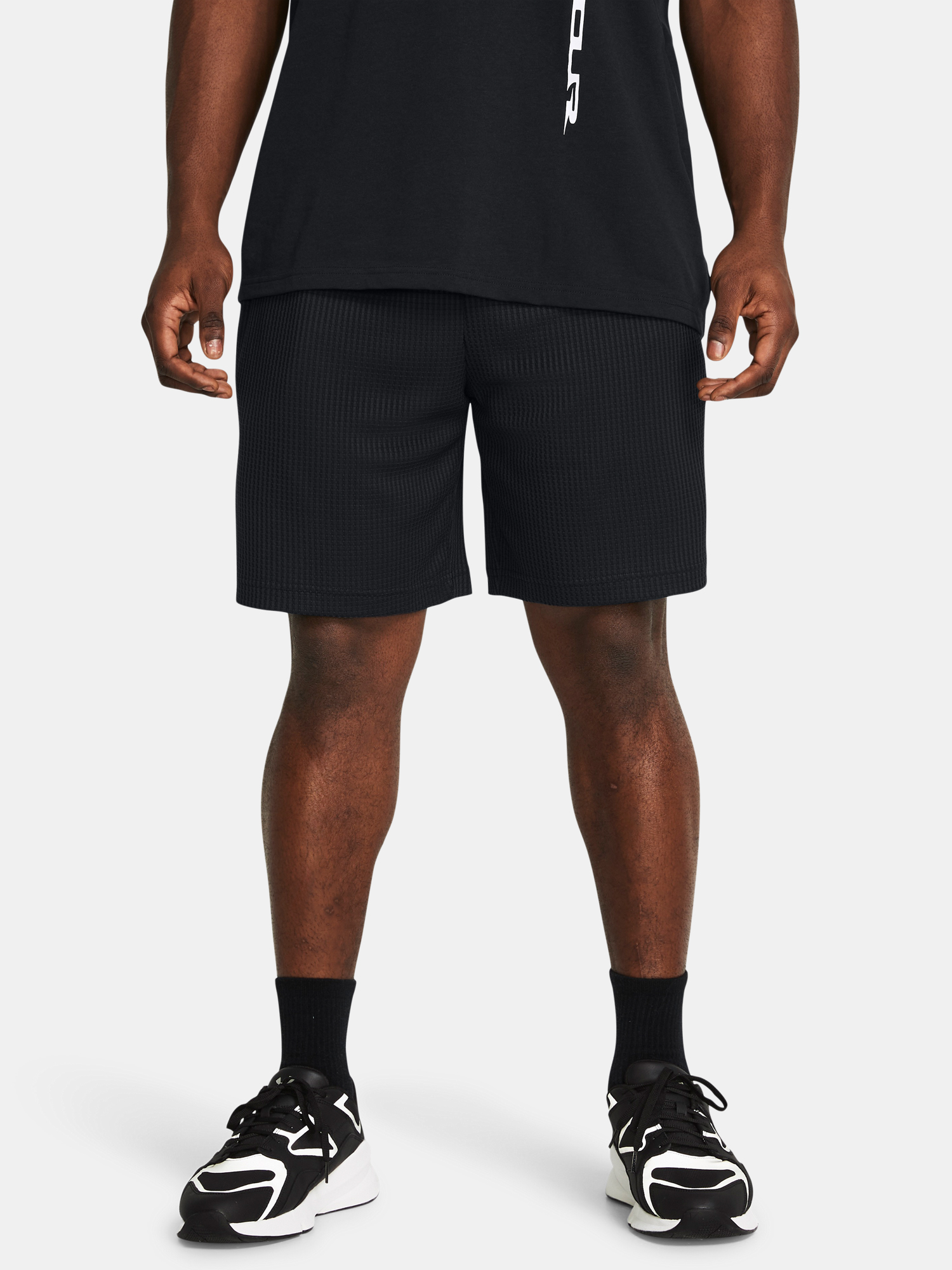 Mens shorts Under Armour UA Rival Waffle Short-BLK - Mens