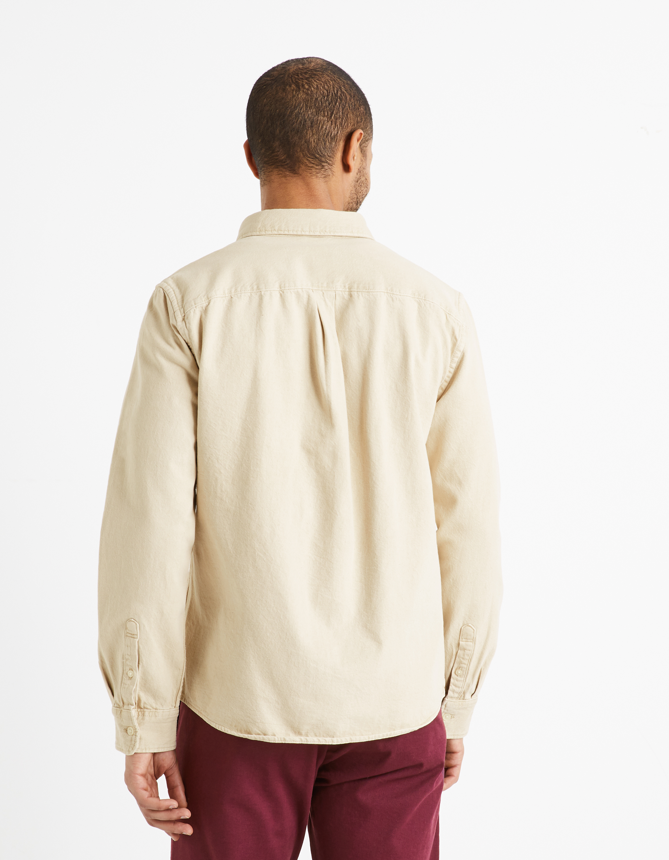 Camasi casual pentru barbati Celio - crem
