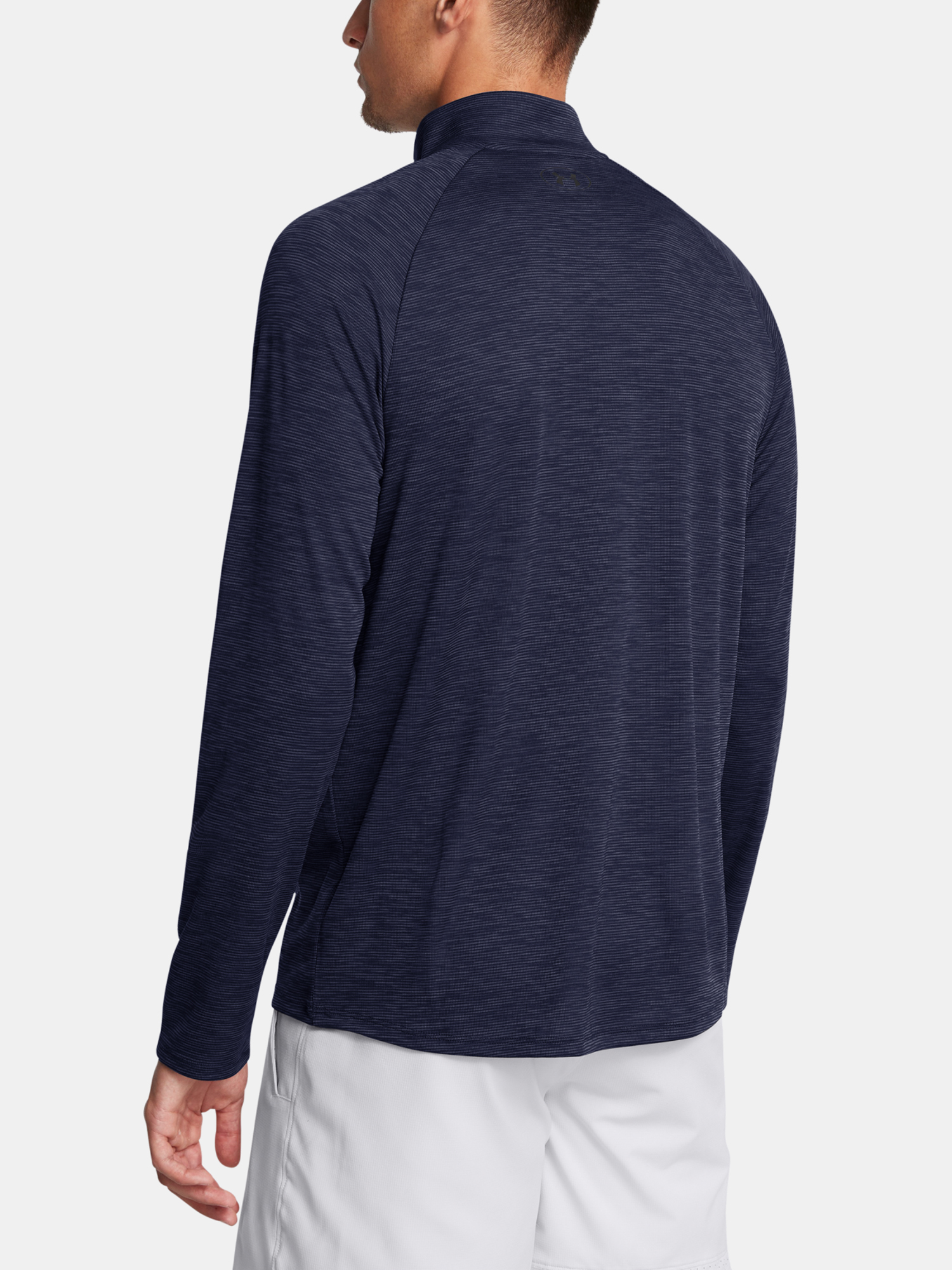 Men's Under Armour UA Tech Textured 1/2 Zip-BLU T-Shirt - Men's
