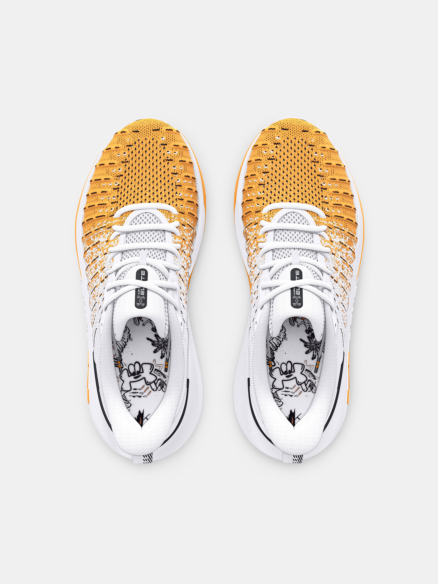 Incaltaminte pentru barbati Under Armour - oranj, alb