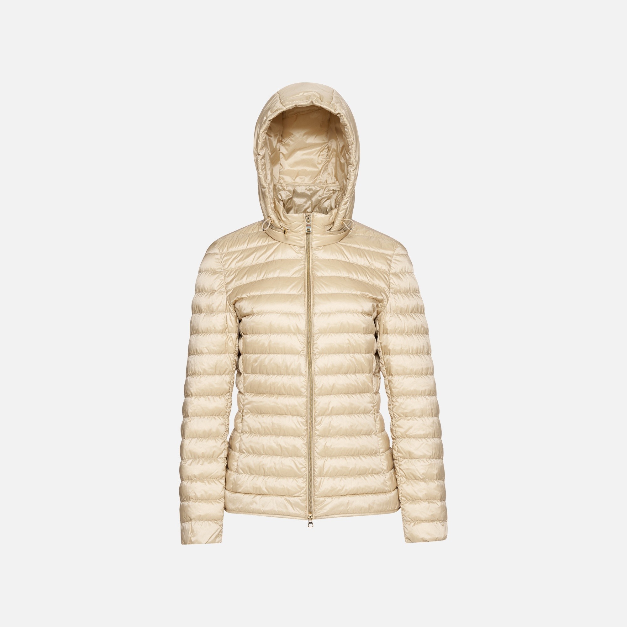 Beige Women's Down Jacket Geox Jaysen - Women's