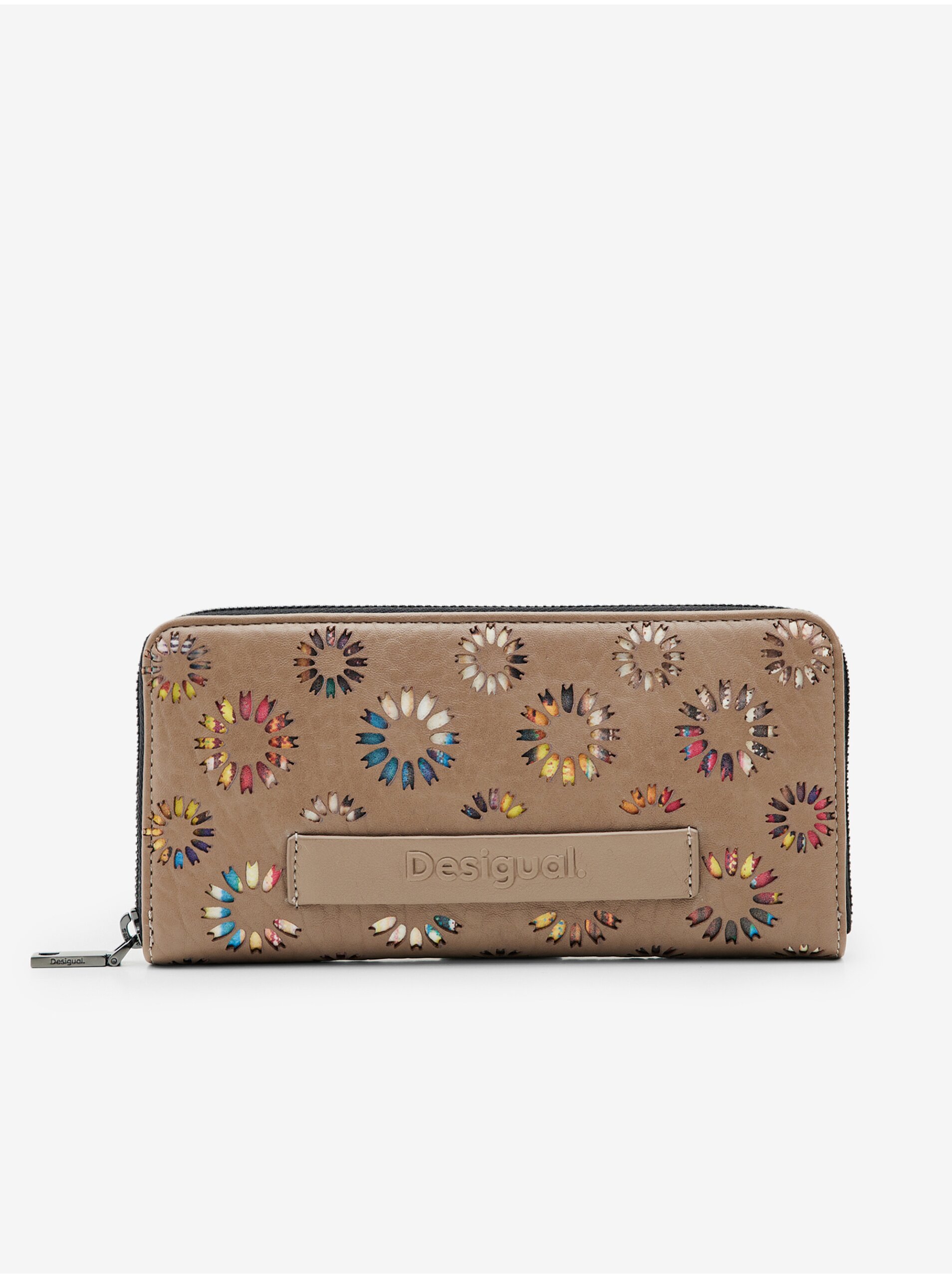Beige Desigual Amorina Fiona Beige Wallet - Ladies