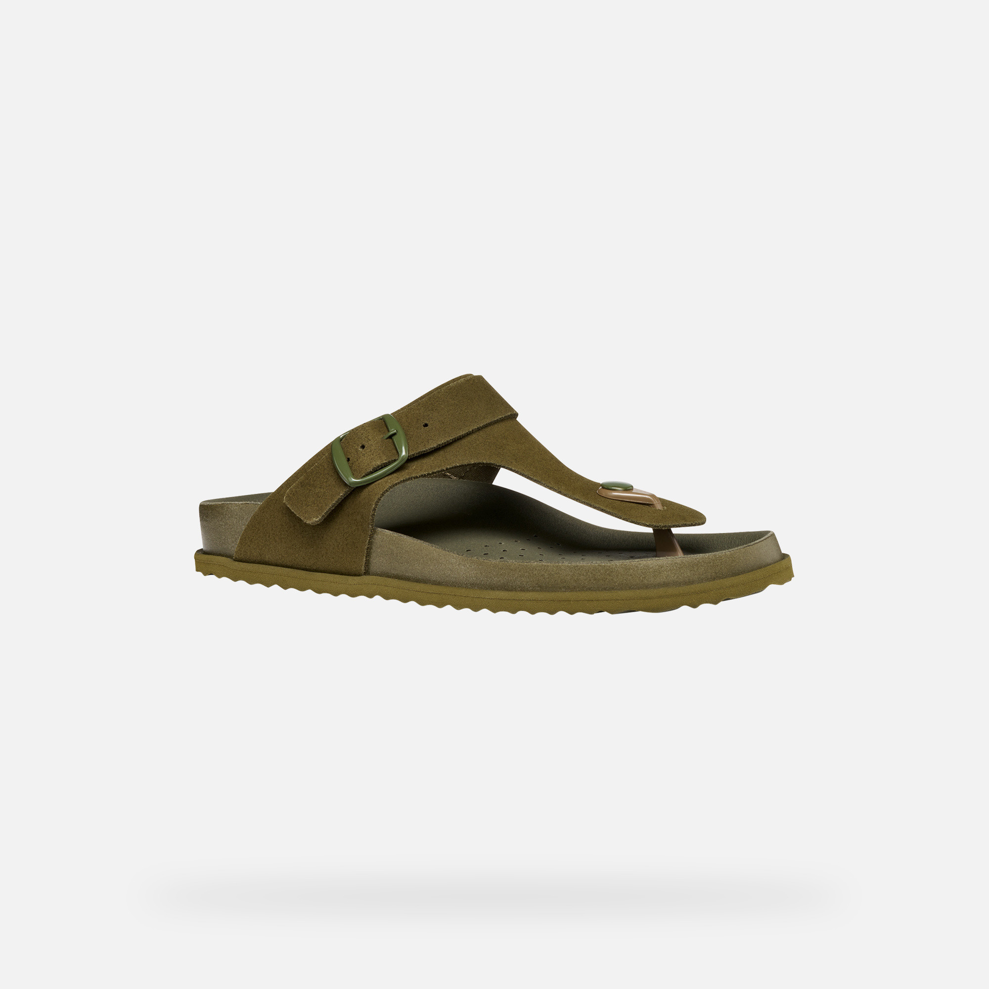 Light green women&#039;s flip-flops Geox Sandybett - Women&#039;s
