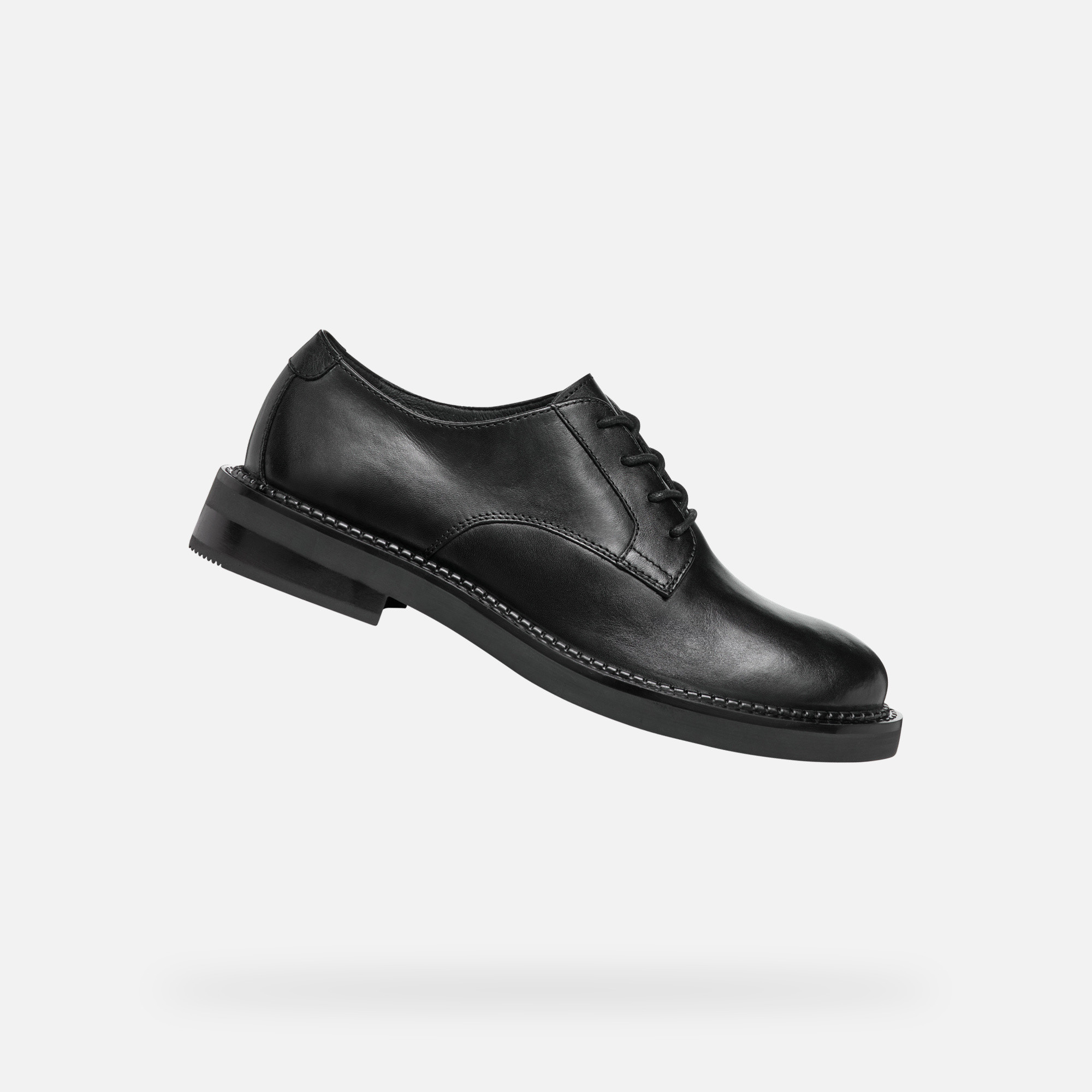 Black womens moccasins Geox Serilda - Womens