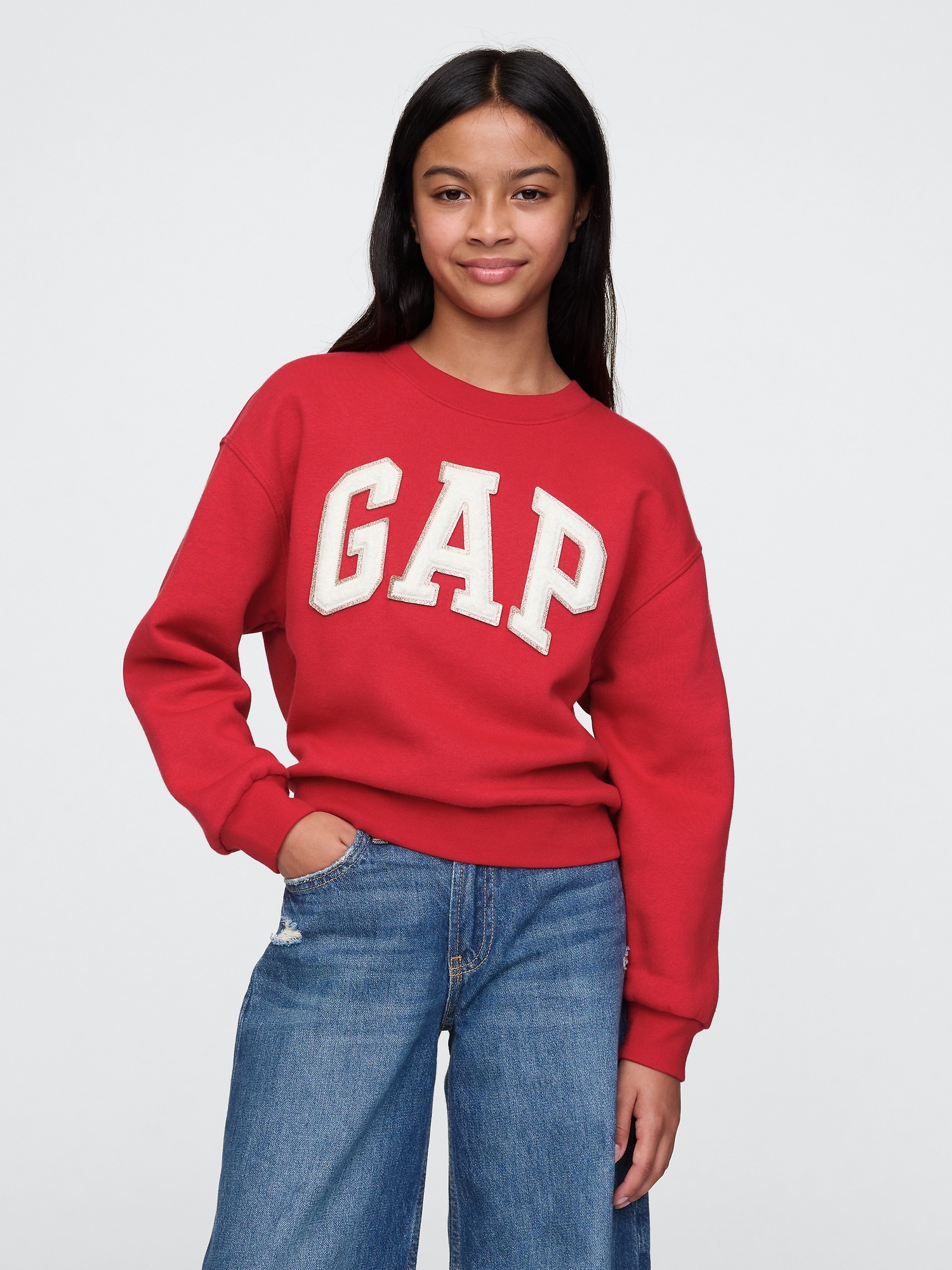 GAP Childrens oversize sweatshirt with logo - Girls