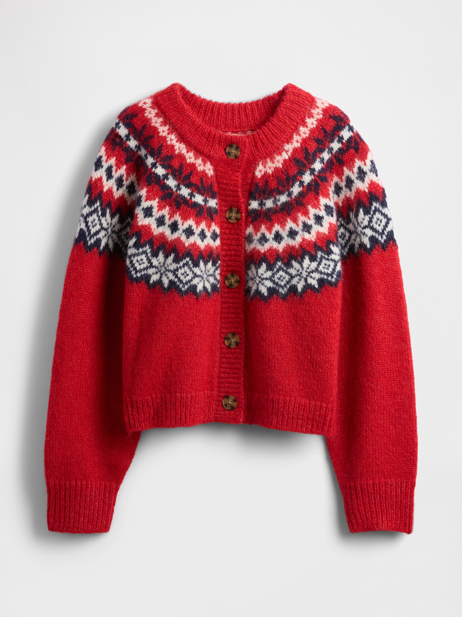 Cardigan GAP Oversize Fair Isle cu lână