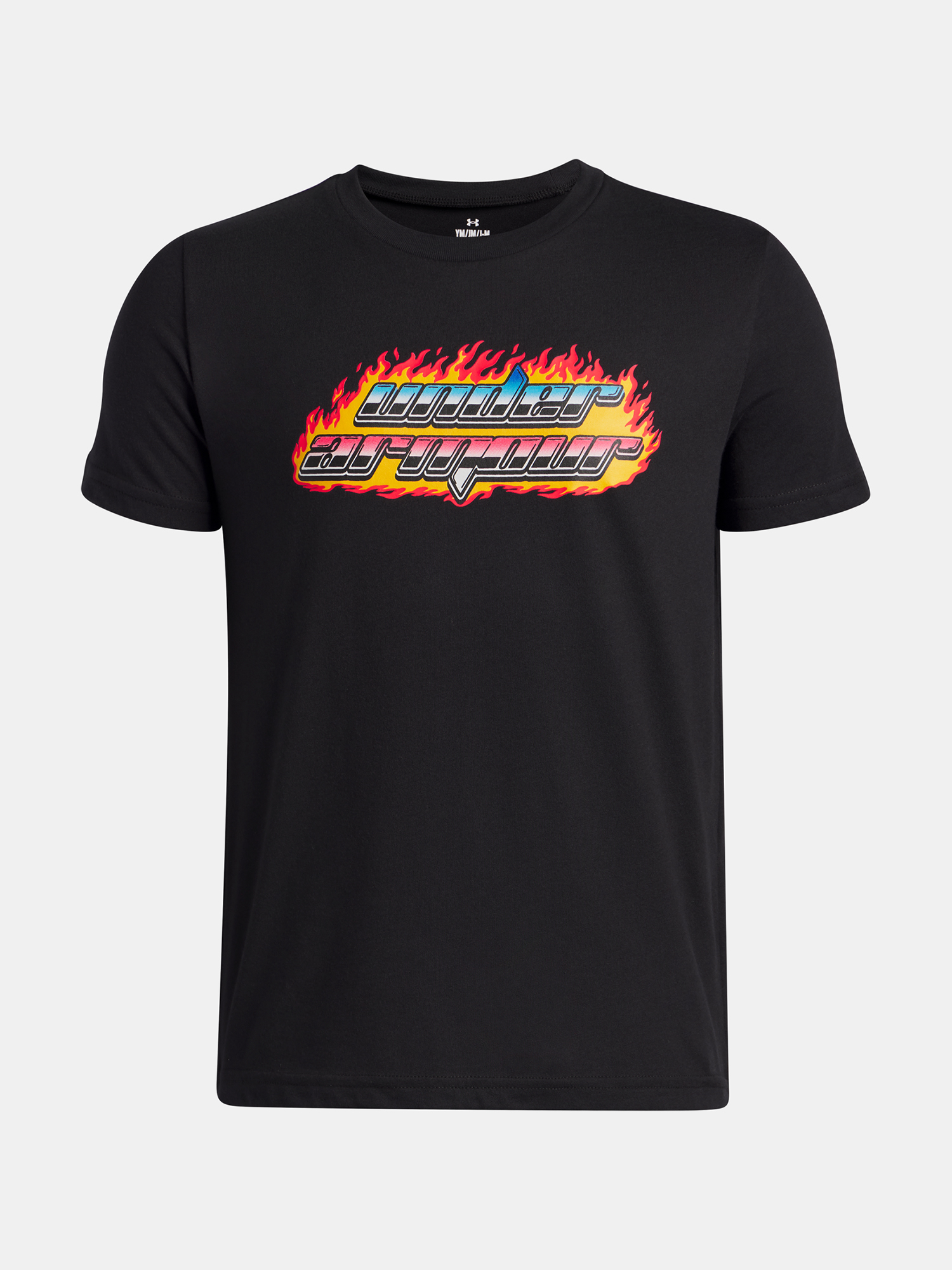 Boys T-shirt Under Armour UA Flame WM SS-BLK - Boys