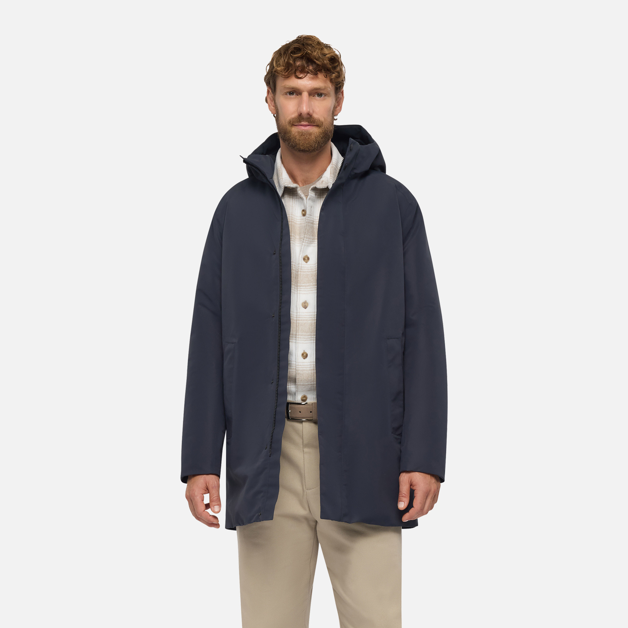 Dark Blue Men's Parka Geox Doray - Mens