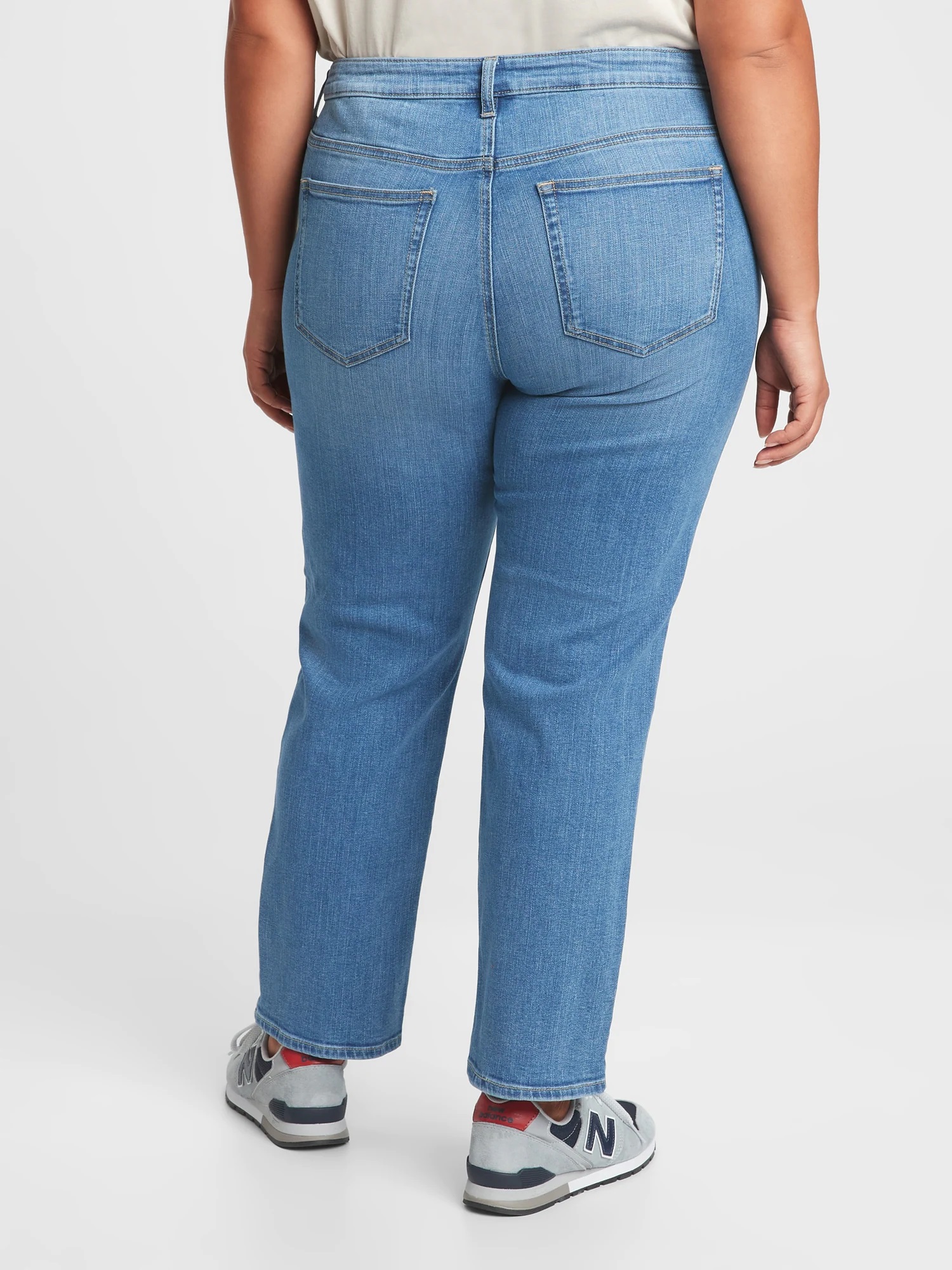 Straight fit pentru femei GAP - albastru