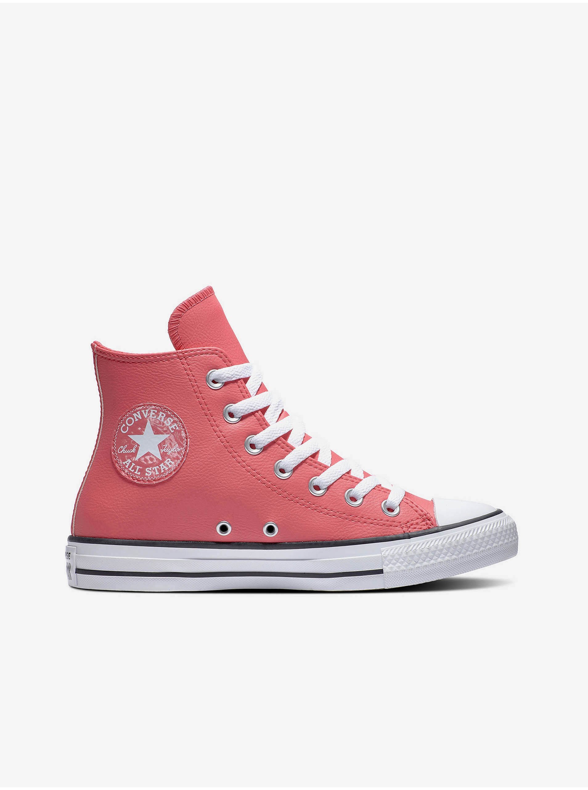 Red Women's Converse Ankle Sneakers - Women