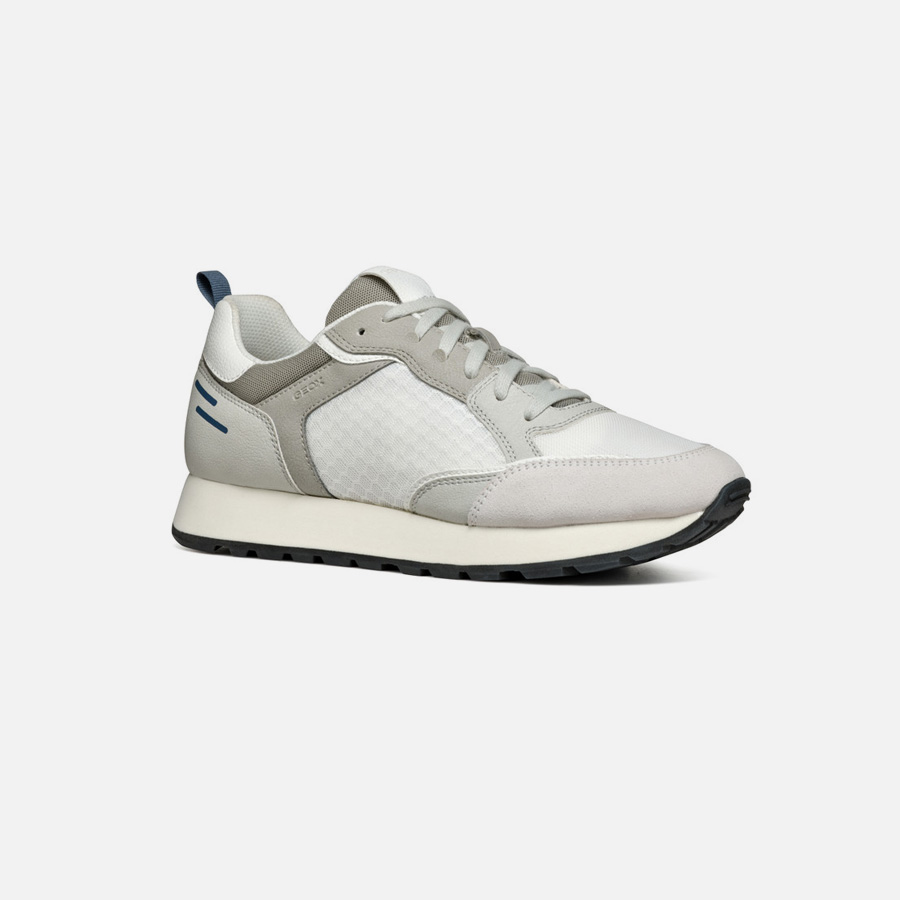 White men's sneakers Geox Partenio - Men's